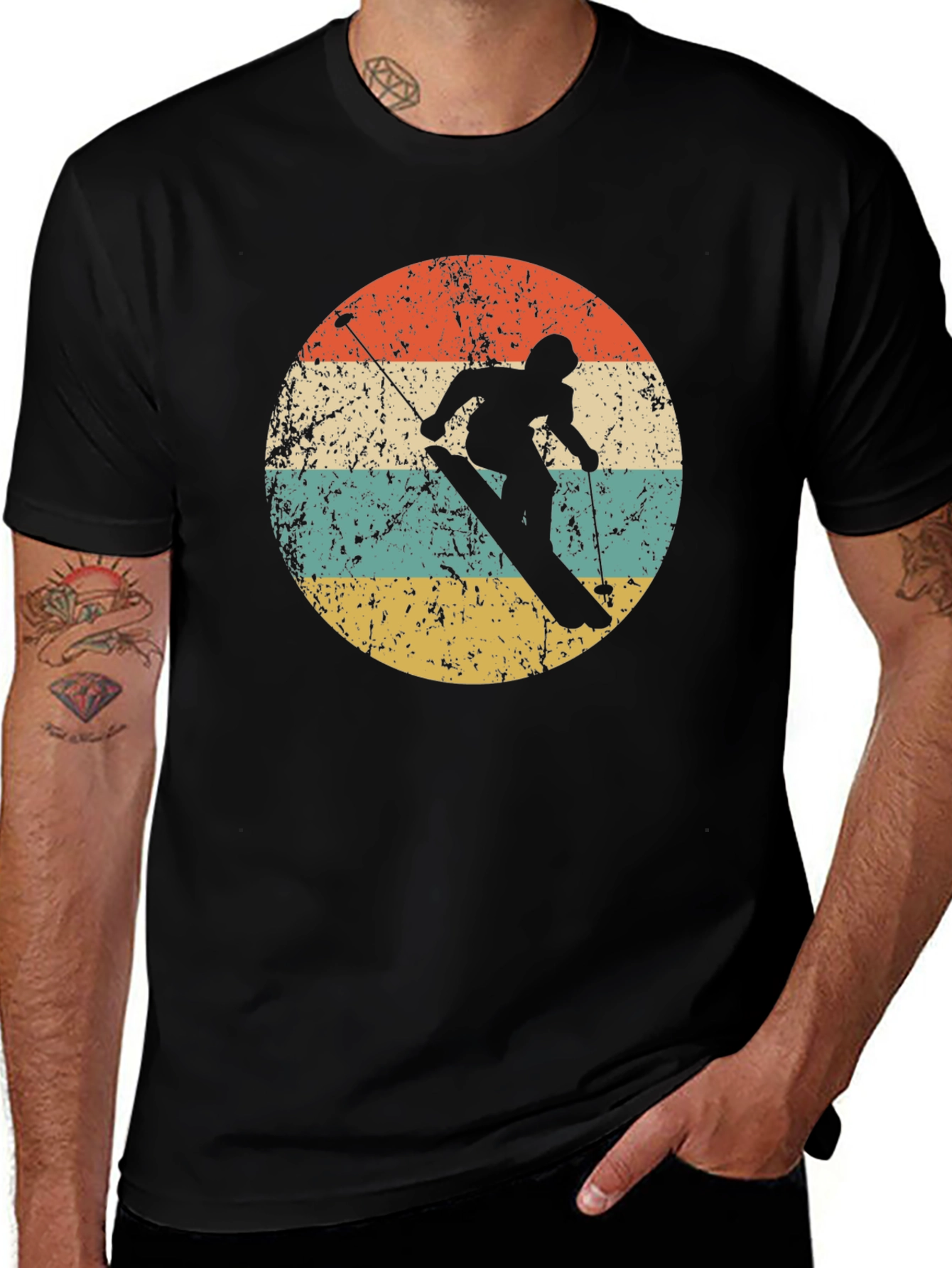 Variant 28 of Vintage Skiing T-Shirt - Retro Style