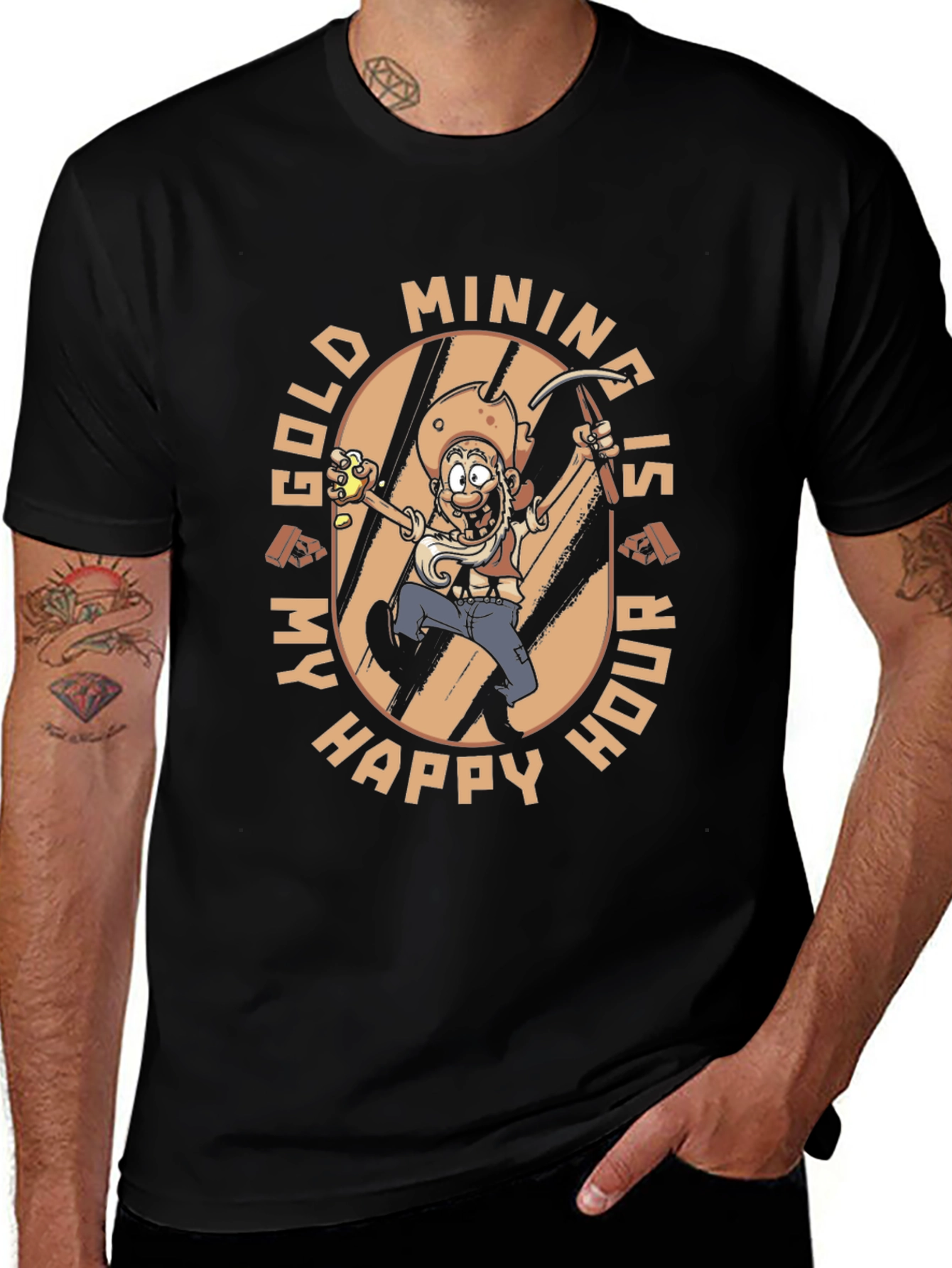 Variant 22 of Gold Mining Happy Hour T-Shirt
