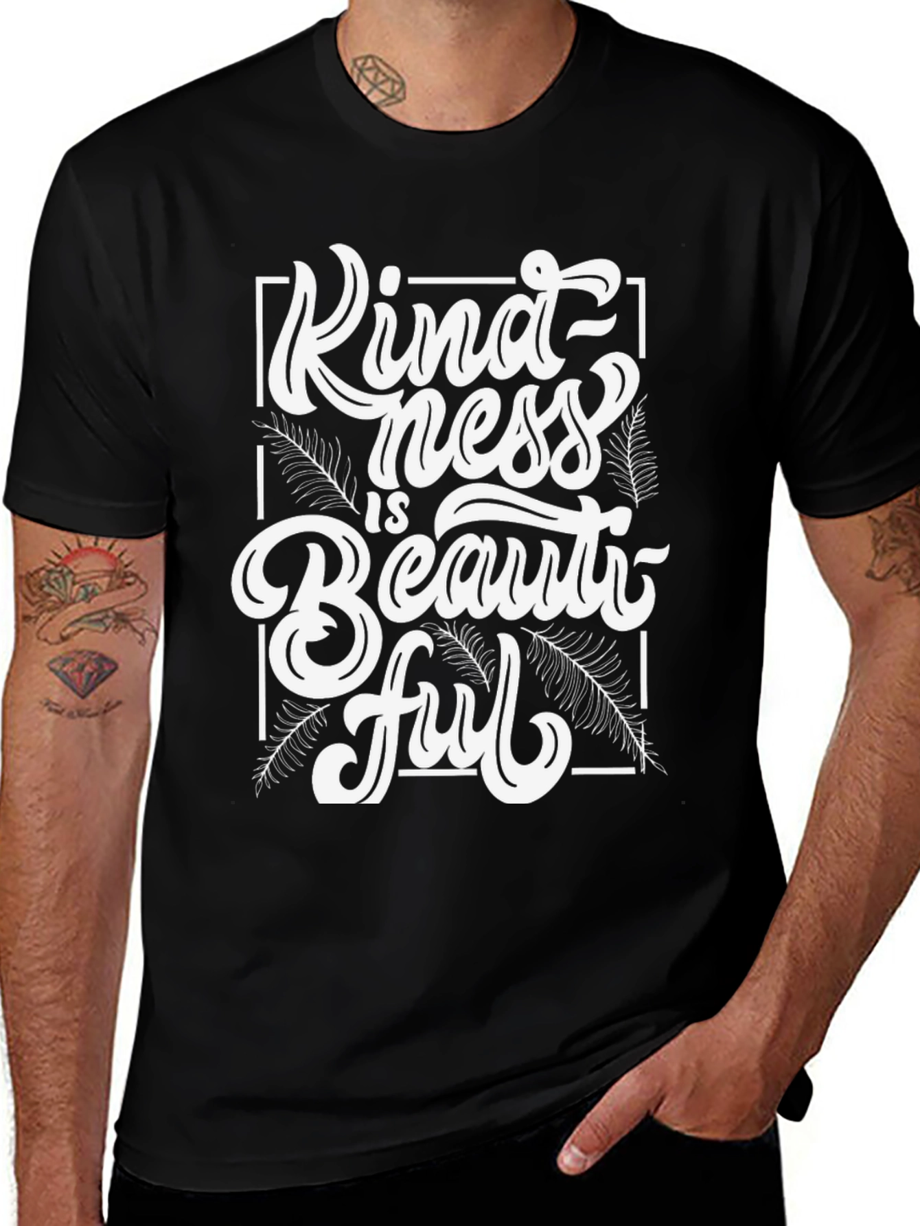 Kindness Is Beautiful Black T-Shirt