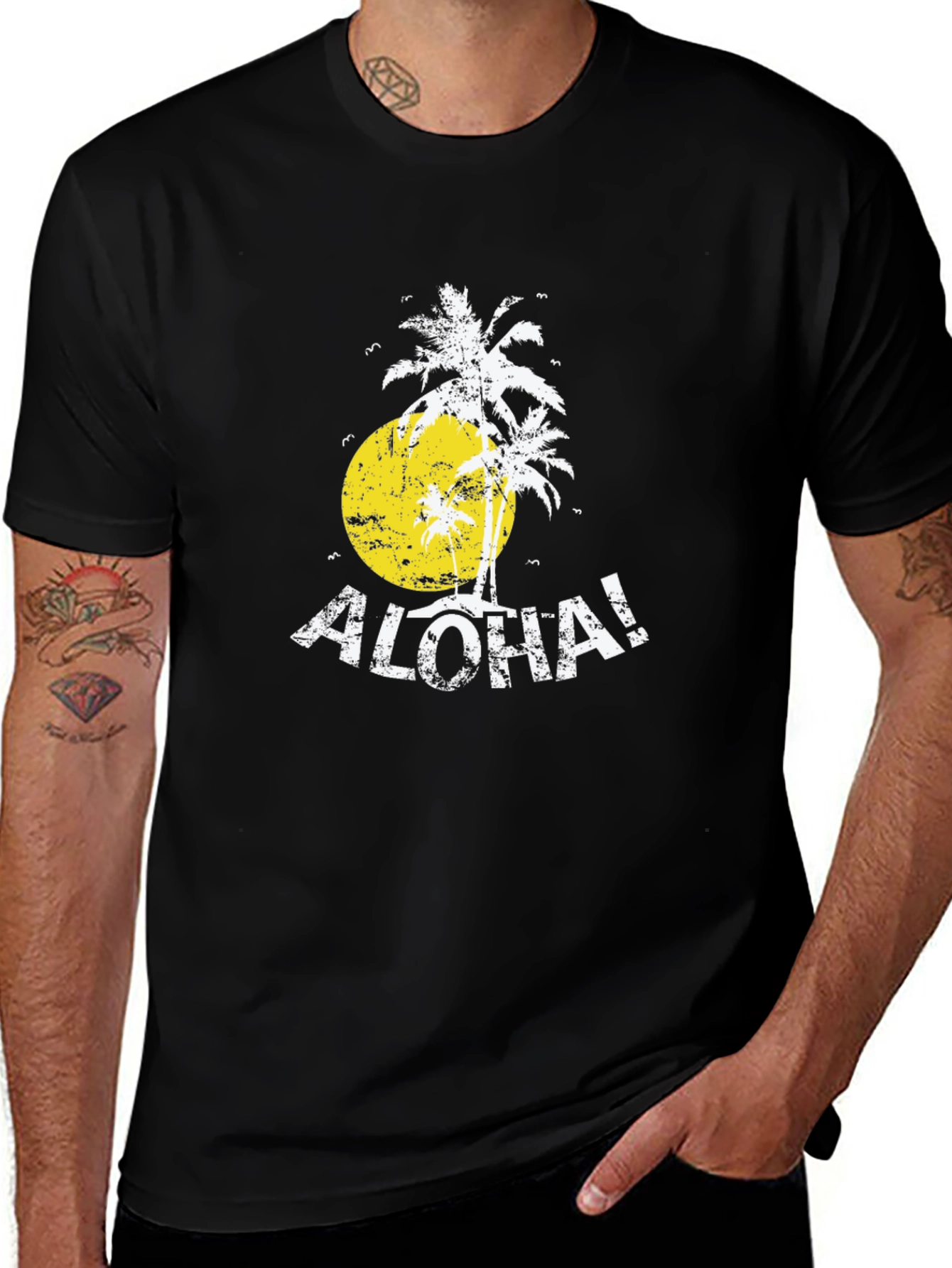 Variant 25 of Aloha Palm Tree Graphic T-Shirt