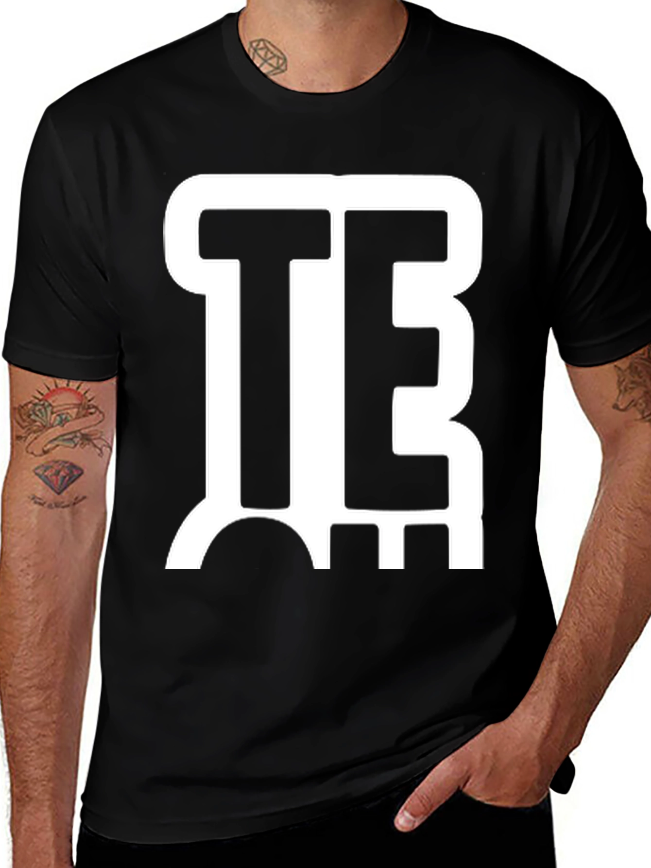 Variant 11 of Graphic Tee - "TE" Design - Casual Wear