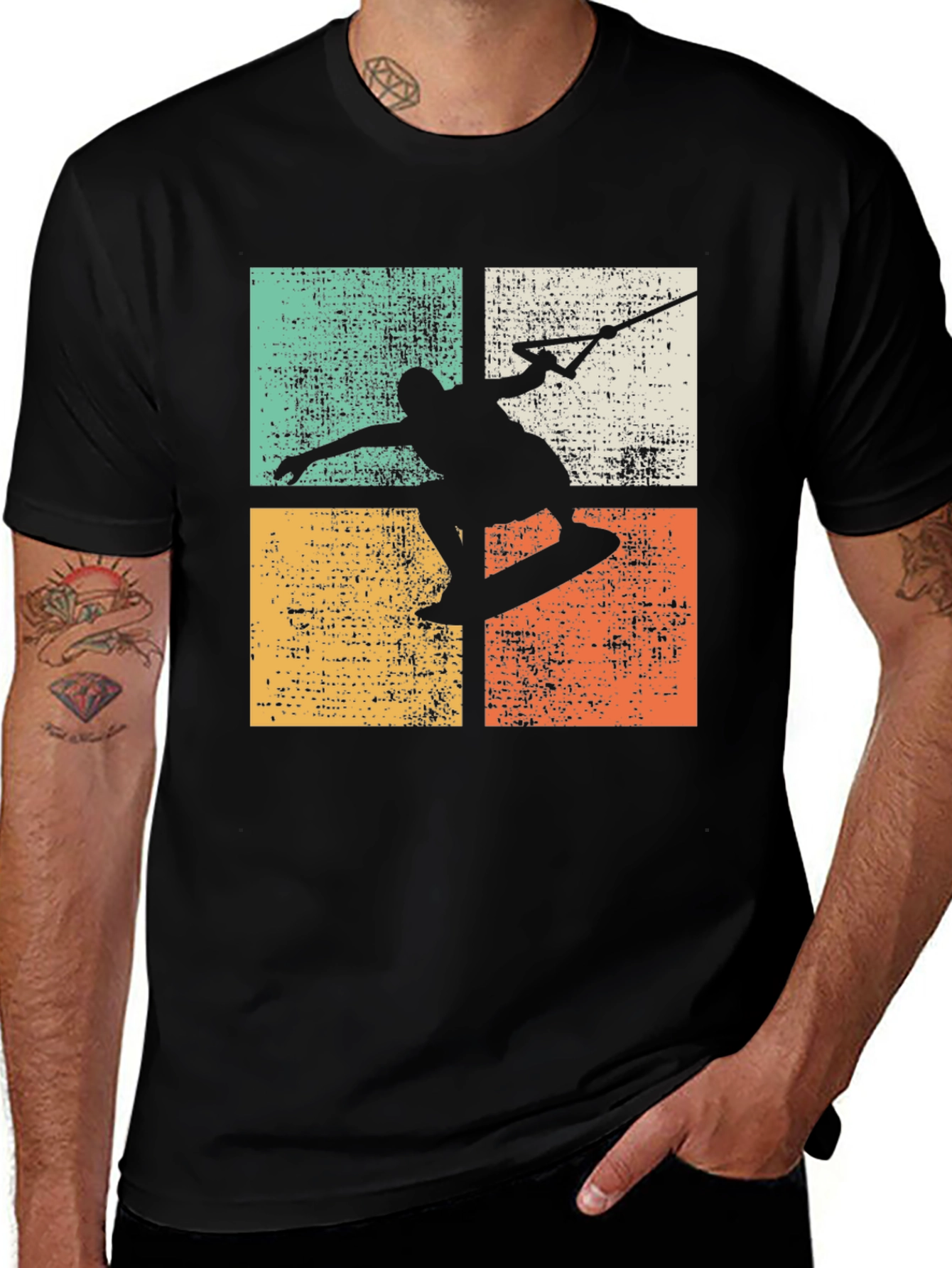 Variant 24 of Retro Wakeboard T-Shirt - Vintage Water Sports Tee