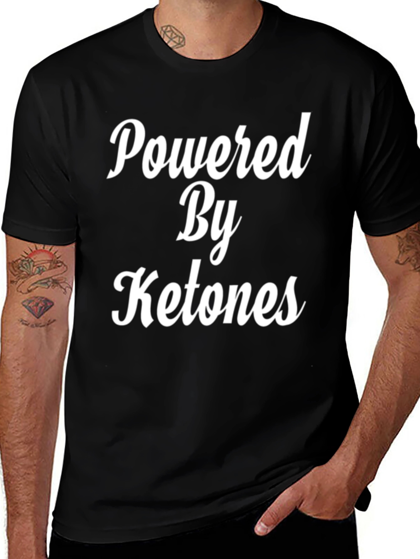 Variant 20 of Powered By Ketones Black Graphic Tee