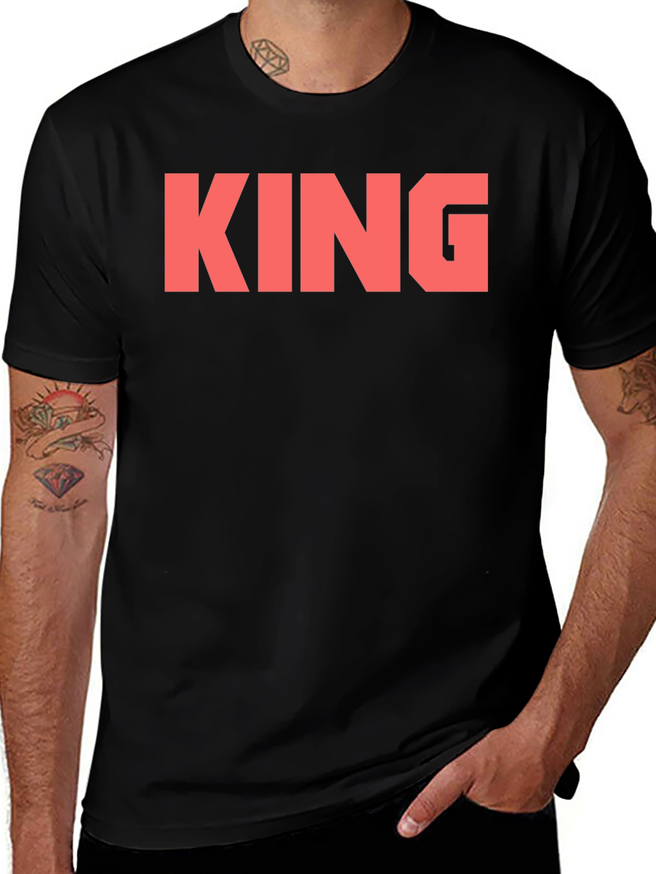 Variant 17 of KING Bold Graphic Tee - Black
