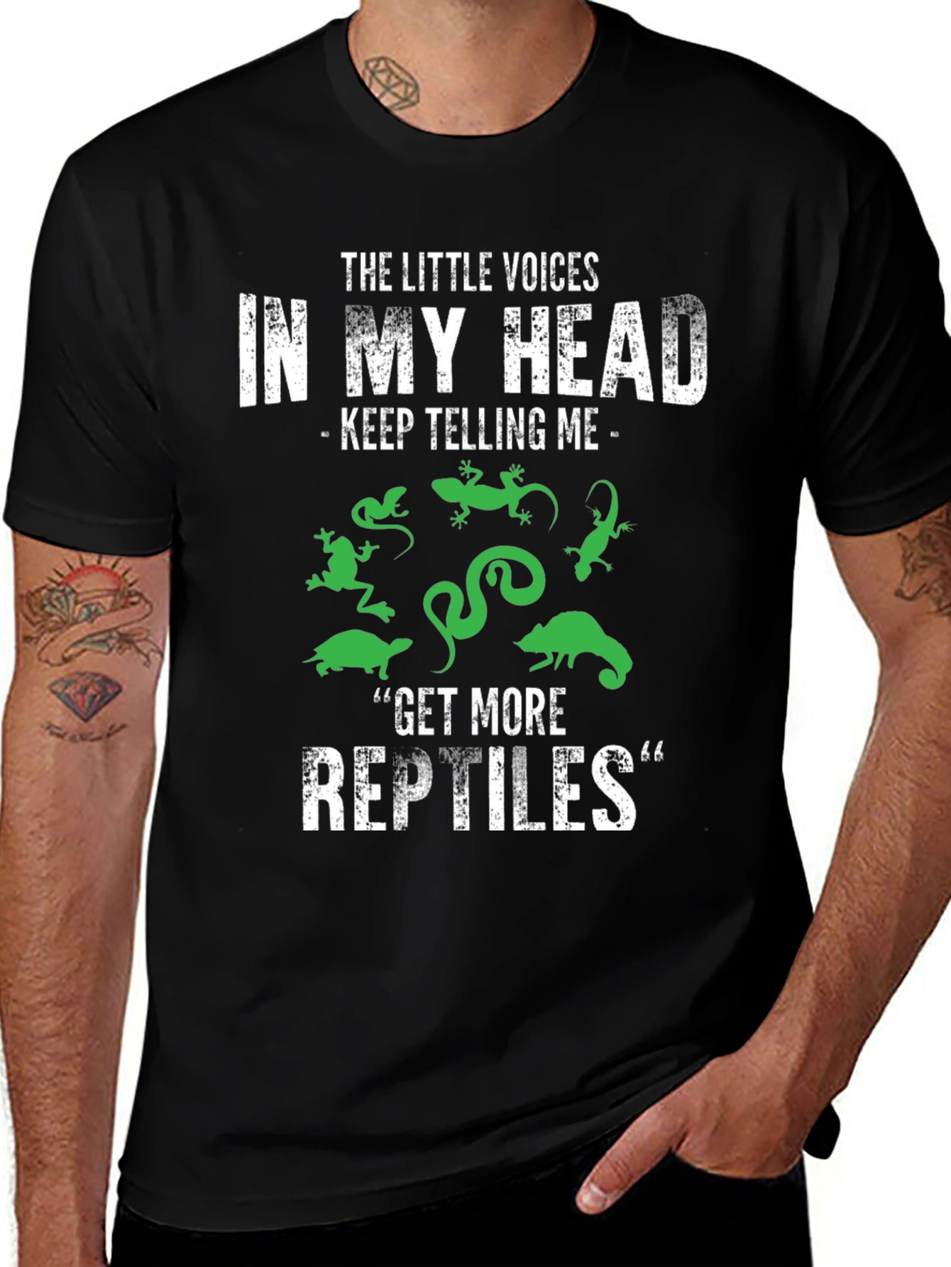 Variant 27 of Reptile Lover T-Shirt - "Get More Reptiles"