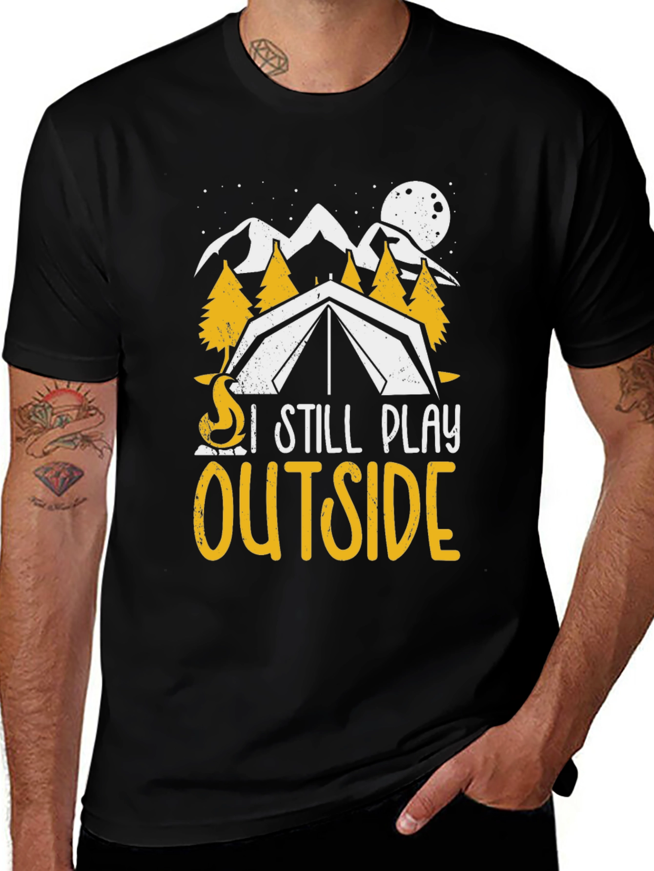 Variant 13 of I Still Play Outside Camping T-Shirt