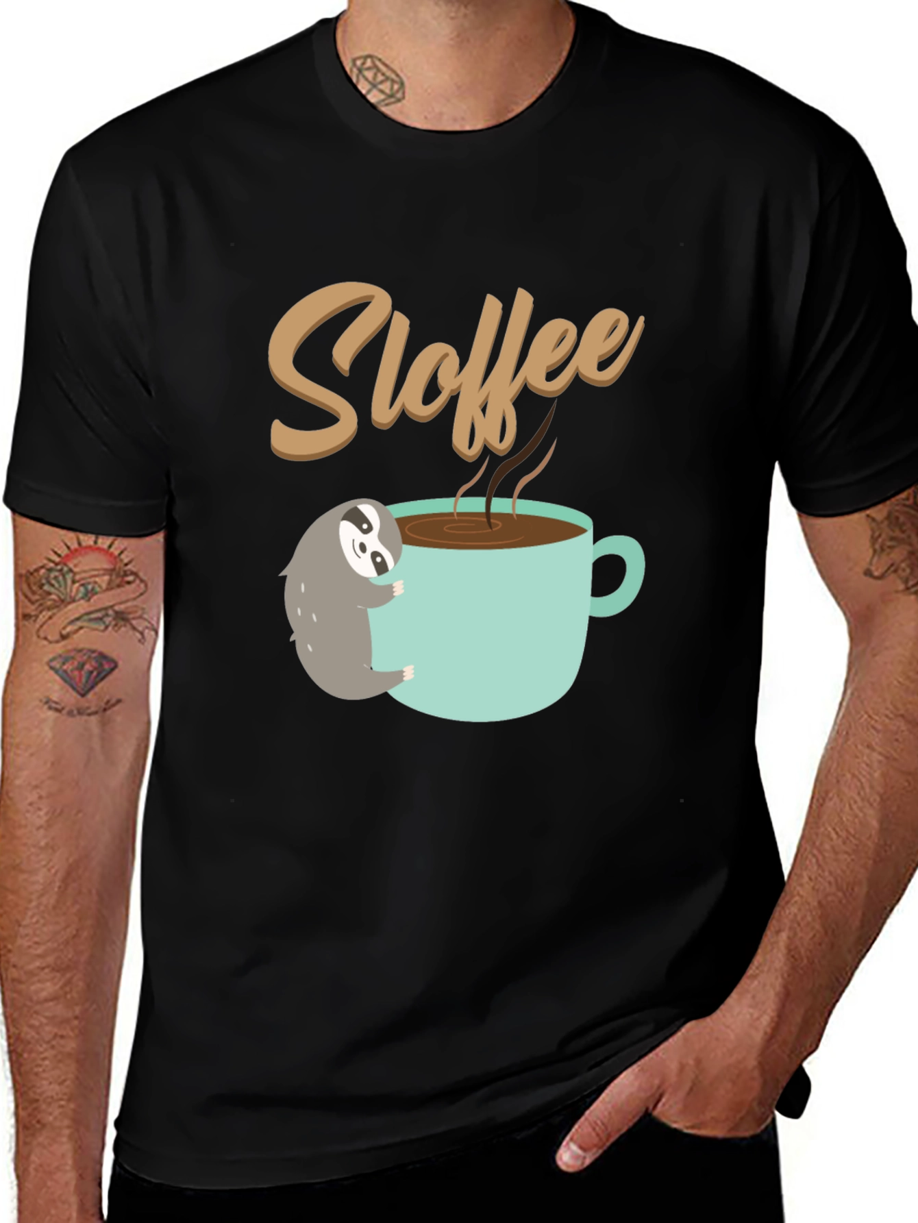 Variant 22 of Sloffee Sloth & Coffee Lover's Tee