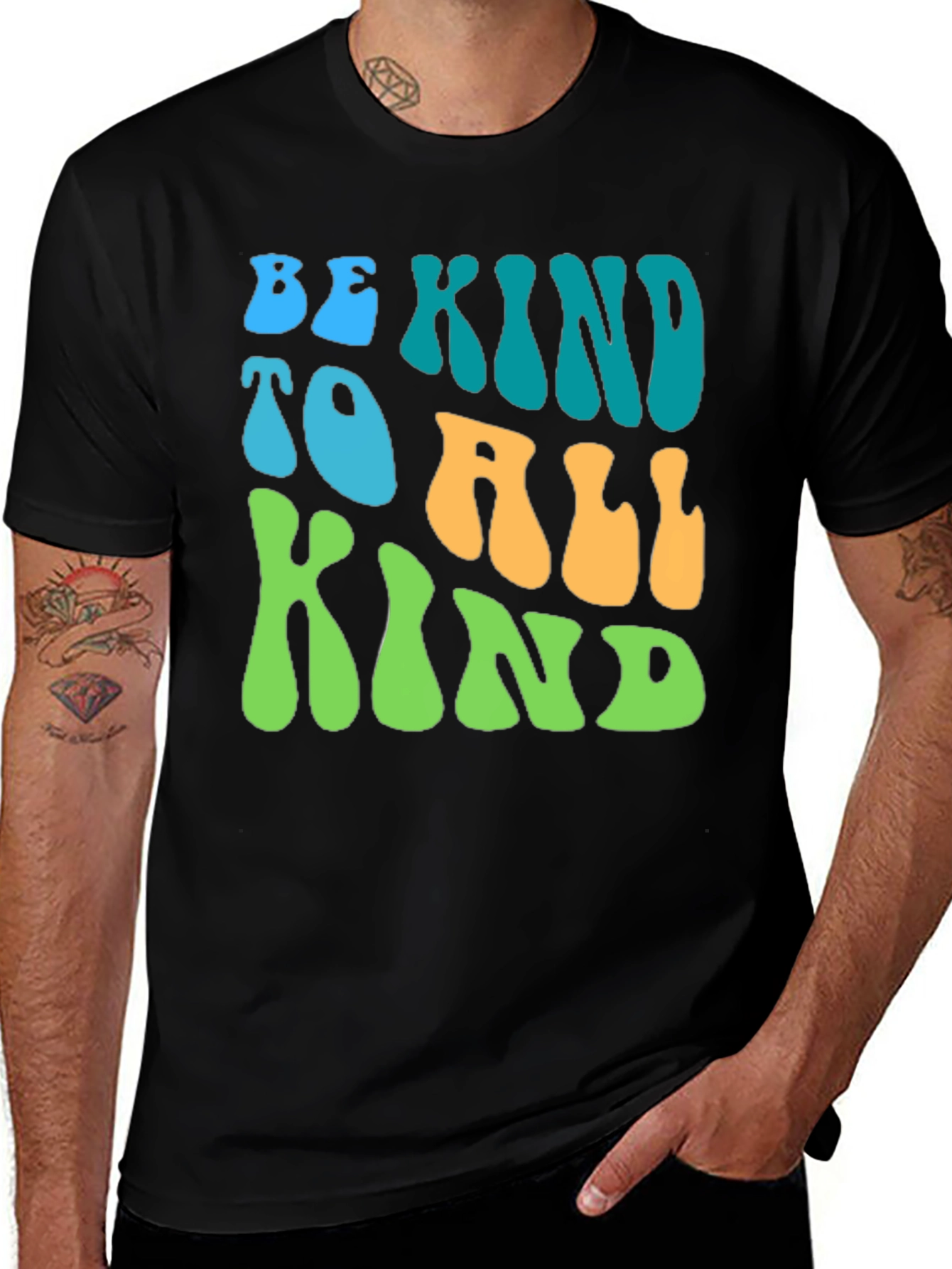 Variant 20 of Be Kind T-Shirt - Retro Positive Graphic Tee