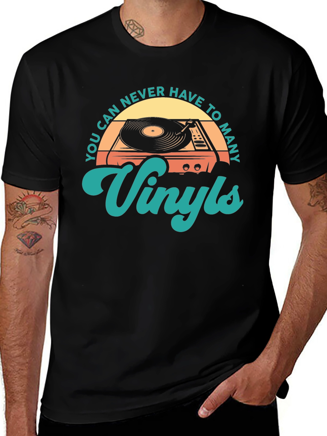 Variant 11 of Vinyls T-Shirt - Retro Music Lover Tee