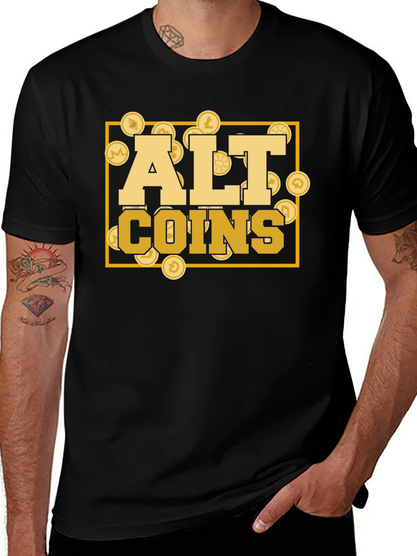 Variant 12 of Alt Coins Graphic Tee - Crypto Currency T-Shirt