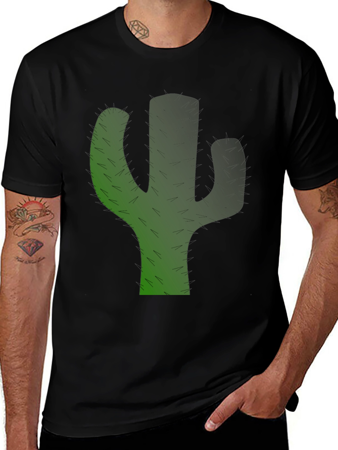 Cactus Graphic Tee - Trendy Menswear