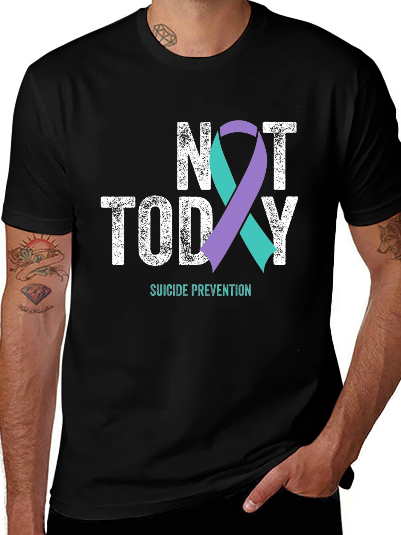 Variant 17 of Not Today Suicide Prevention Awareness T-Shirt