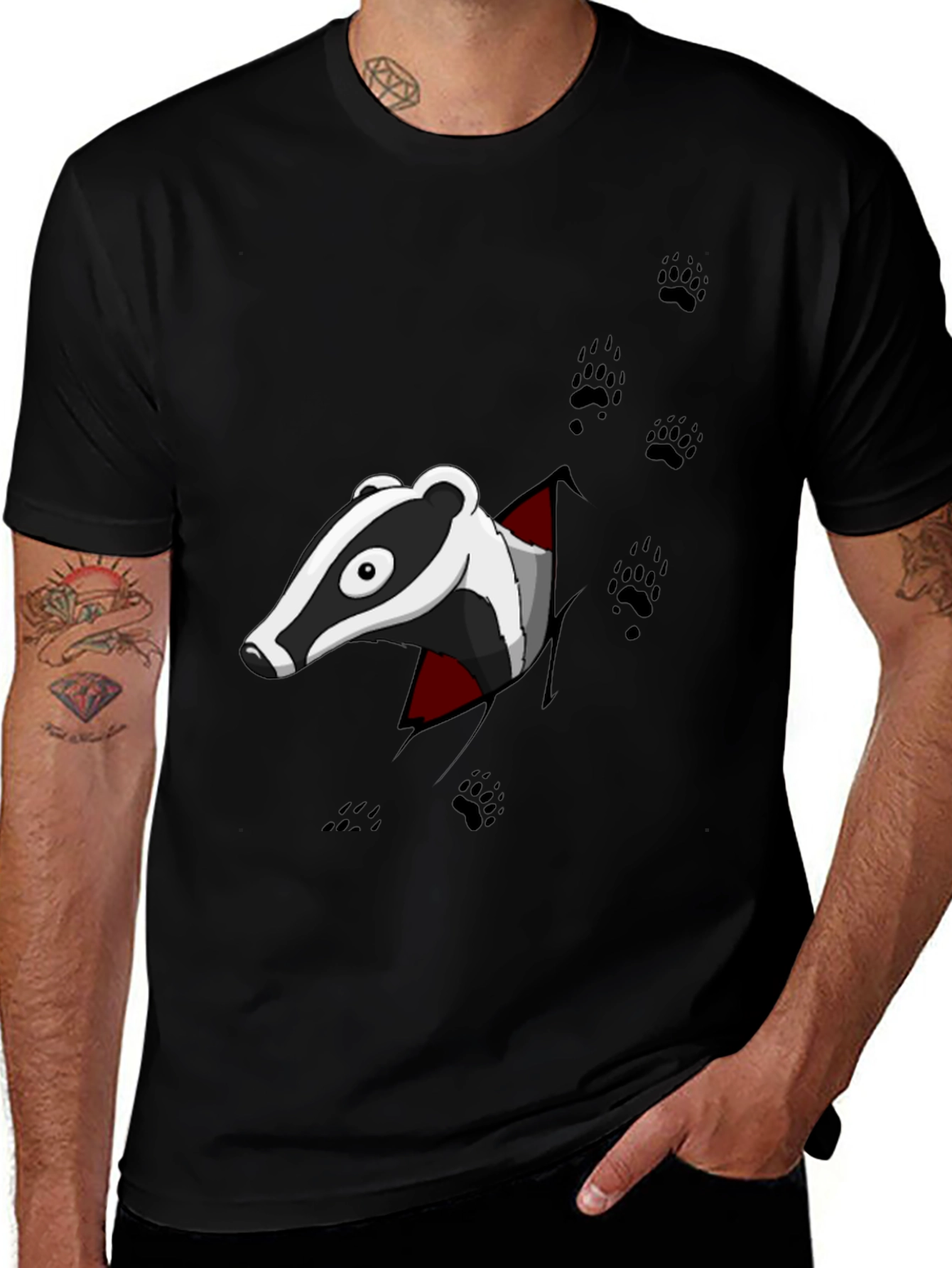 Variant 21 of Badger Graphic Print T-Shirt