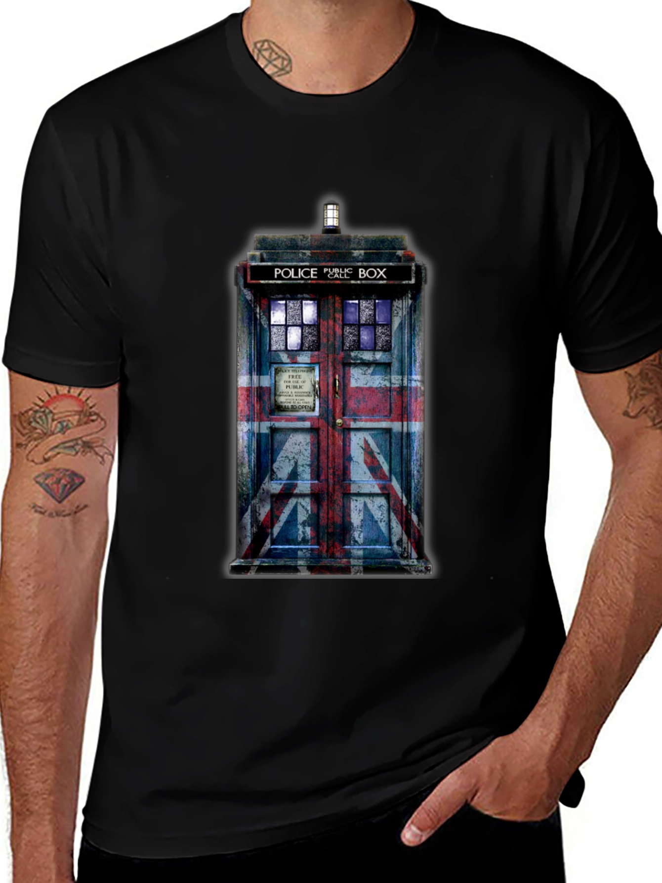 Union Jack TARDIS T-Shirt