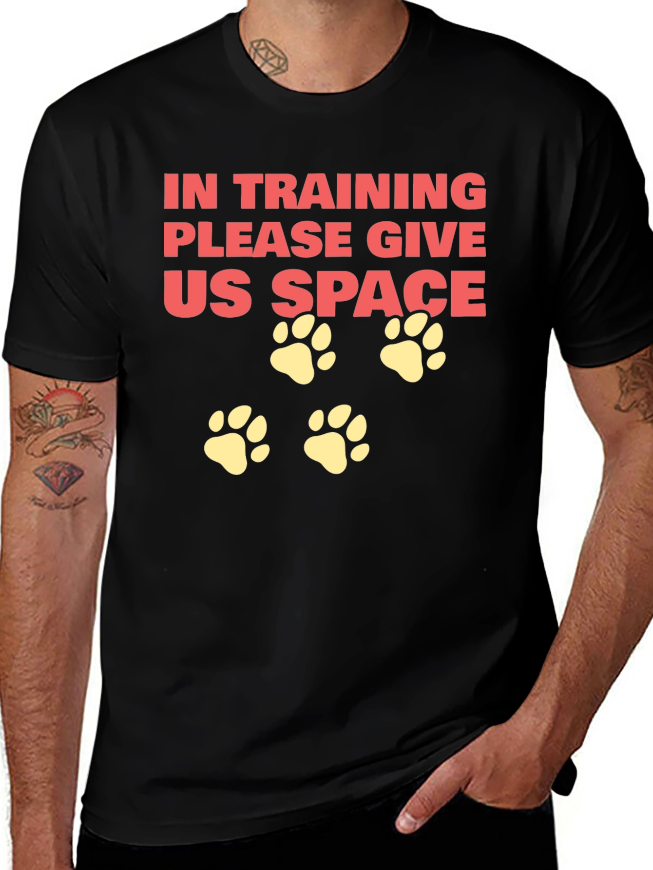 Variant 21 of In Training Dog Paw Print T-Shirt