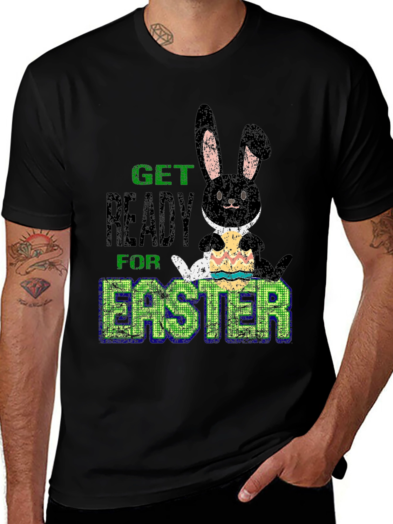 Variant 23 of Easter Bunny Graphic Tee - Get Ready for Easter!