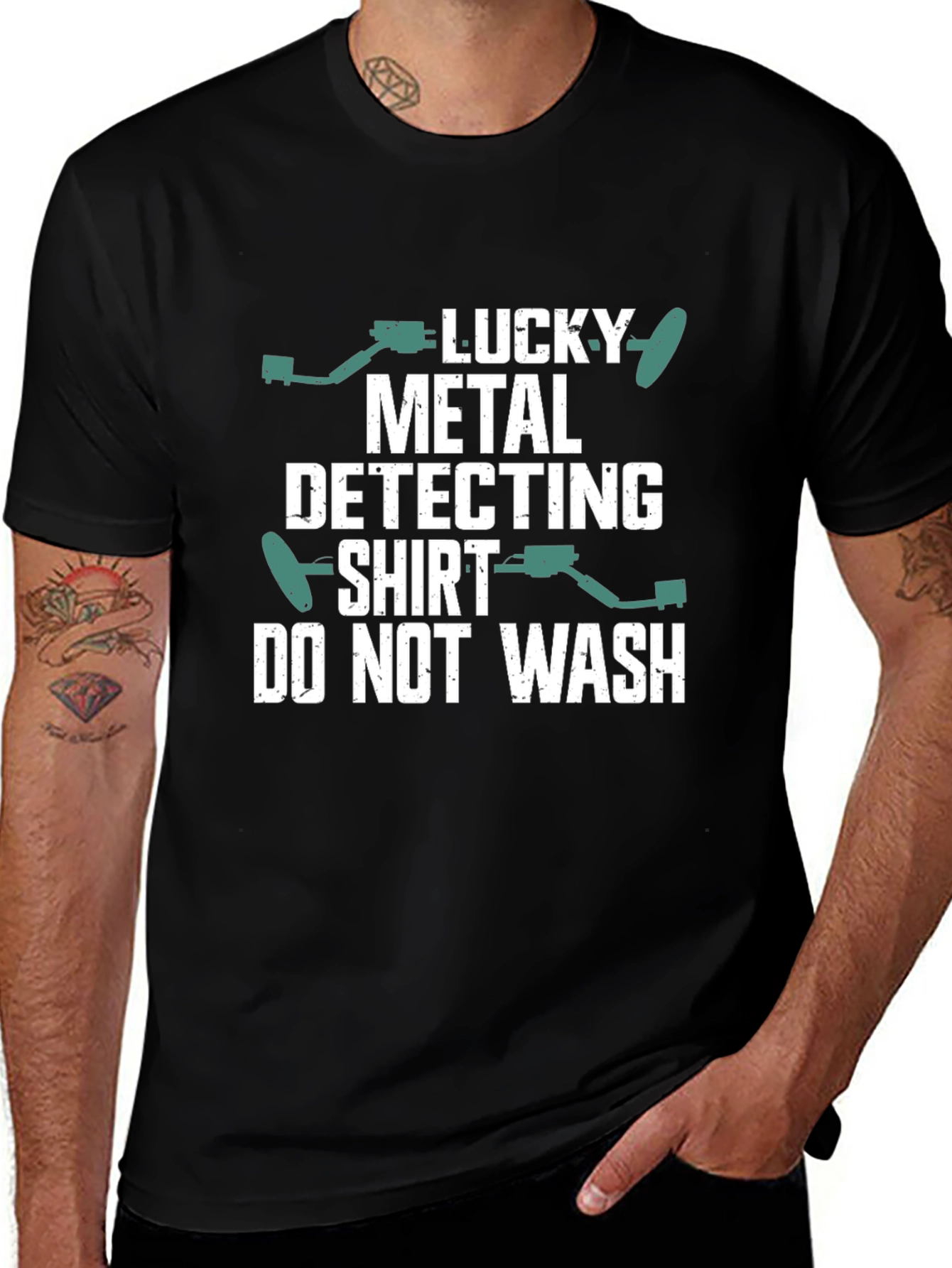 Variant 8 of Lucky Metal Detecting Shirt - Funny Hobby Tee