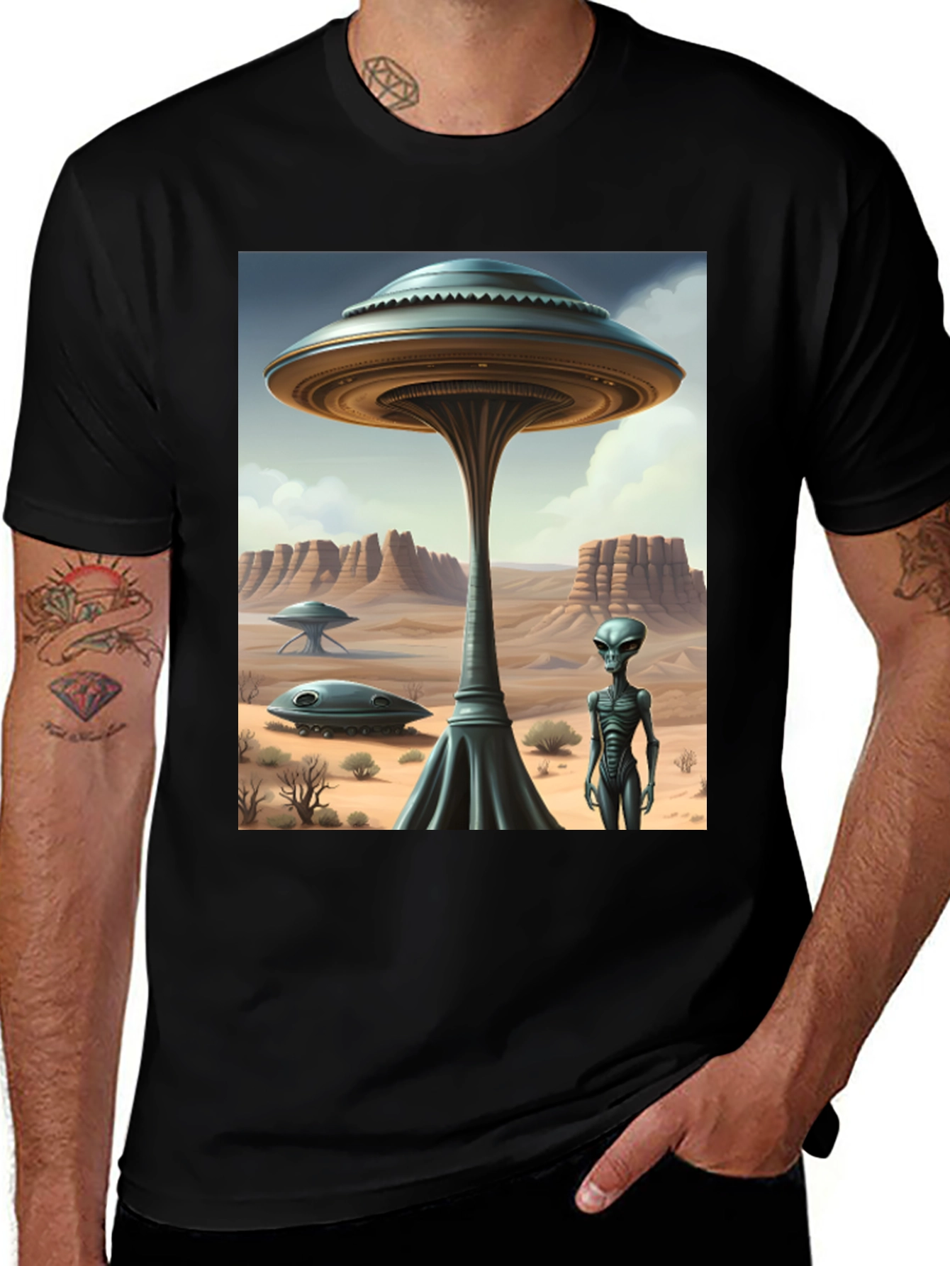 Variant 25 of Alien Encounter Graphic Tee