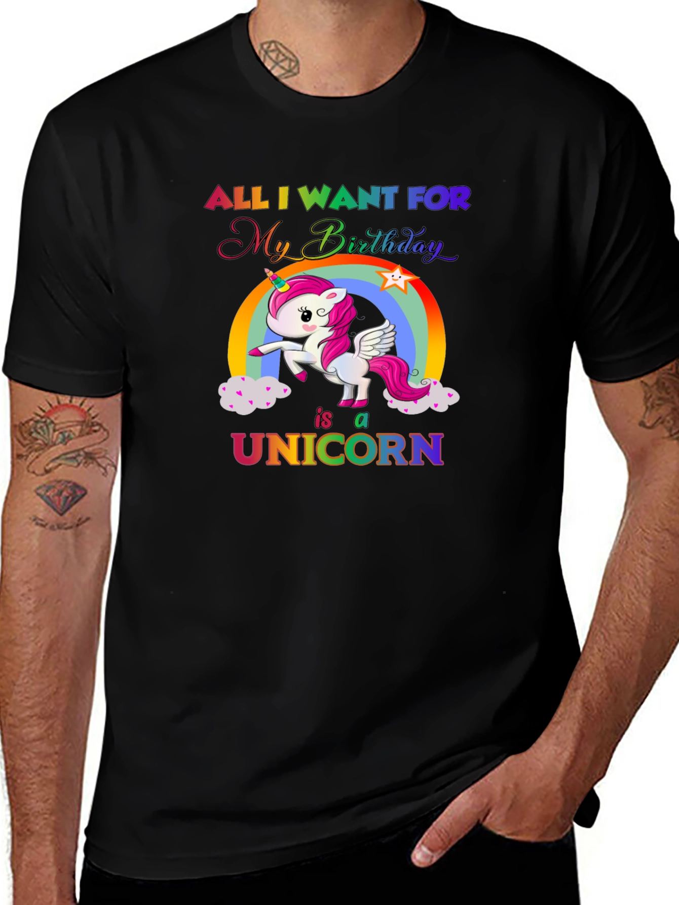 Variant 13 of Unicorn Birthday Wish T-Shirt