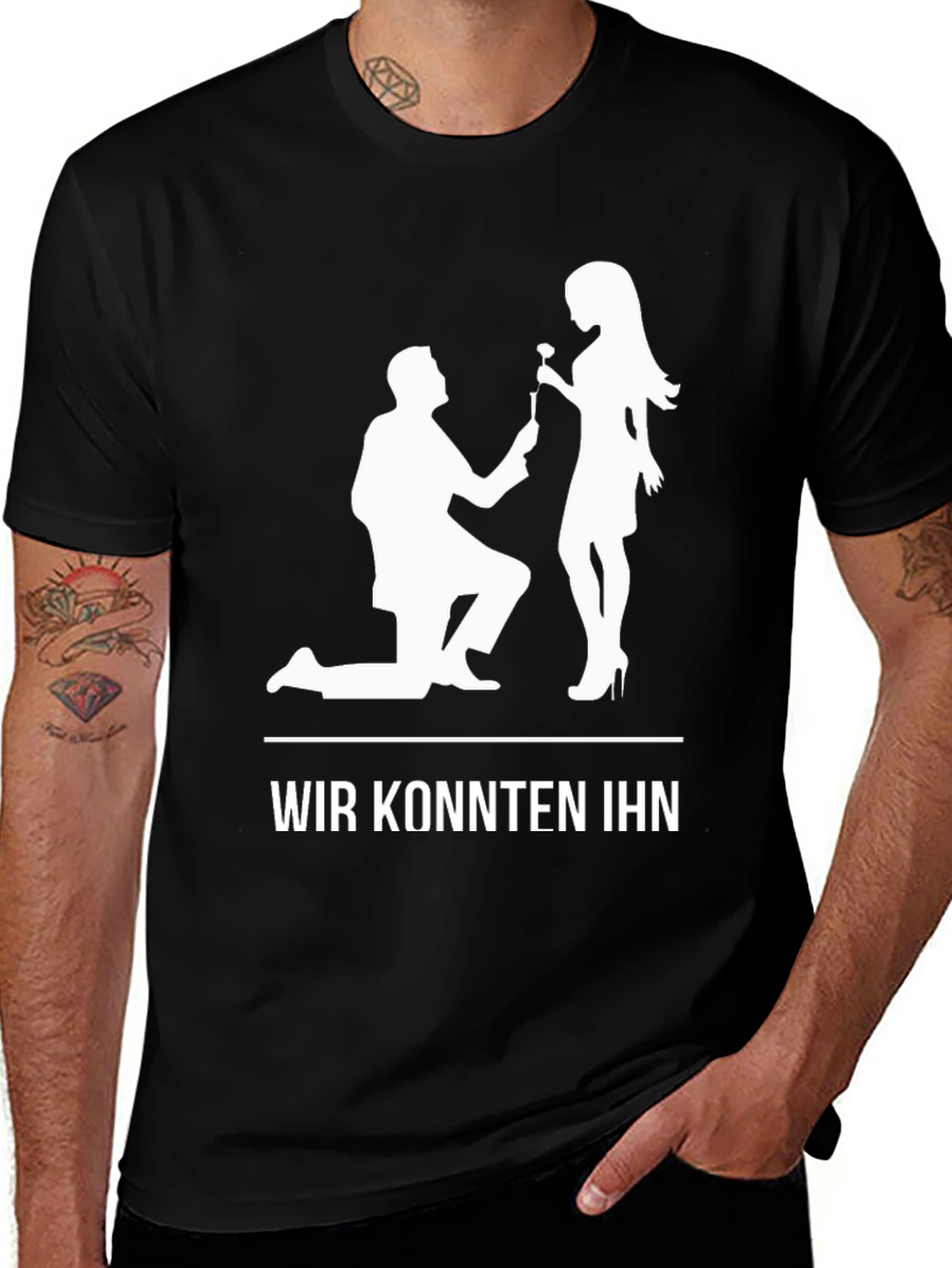 Variant 6 of Romantic Proposal Graphic T-Shirt - Wir Konnten Ihn