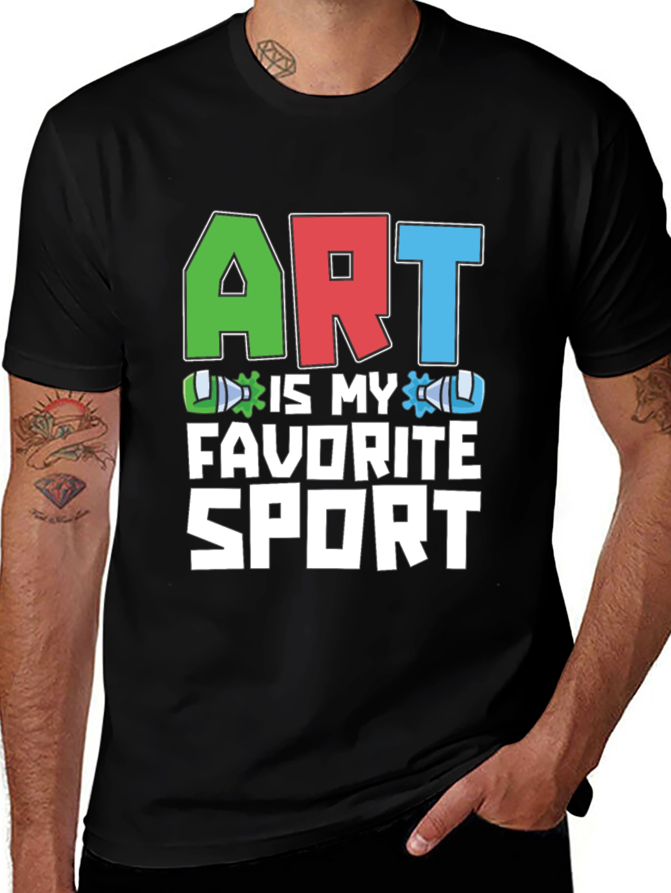 Variant 8 of Art is My Favorite Sport Graphic T-Shirt