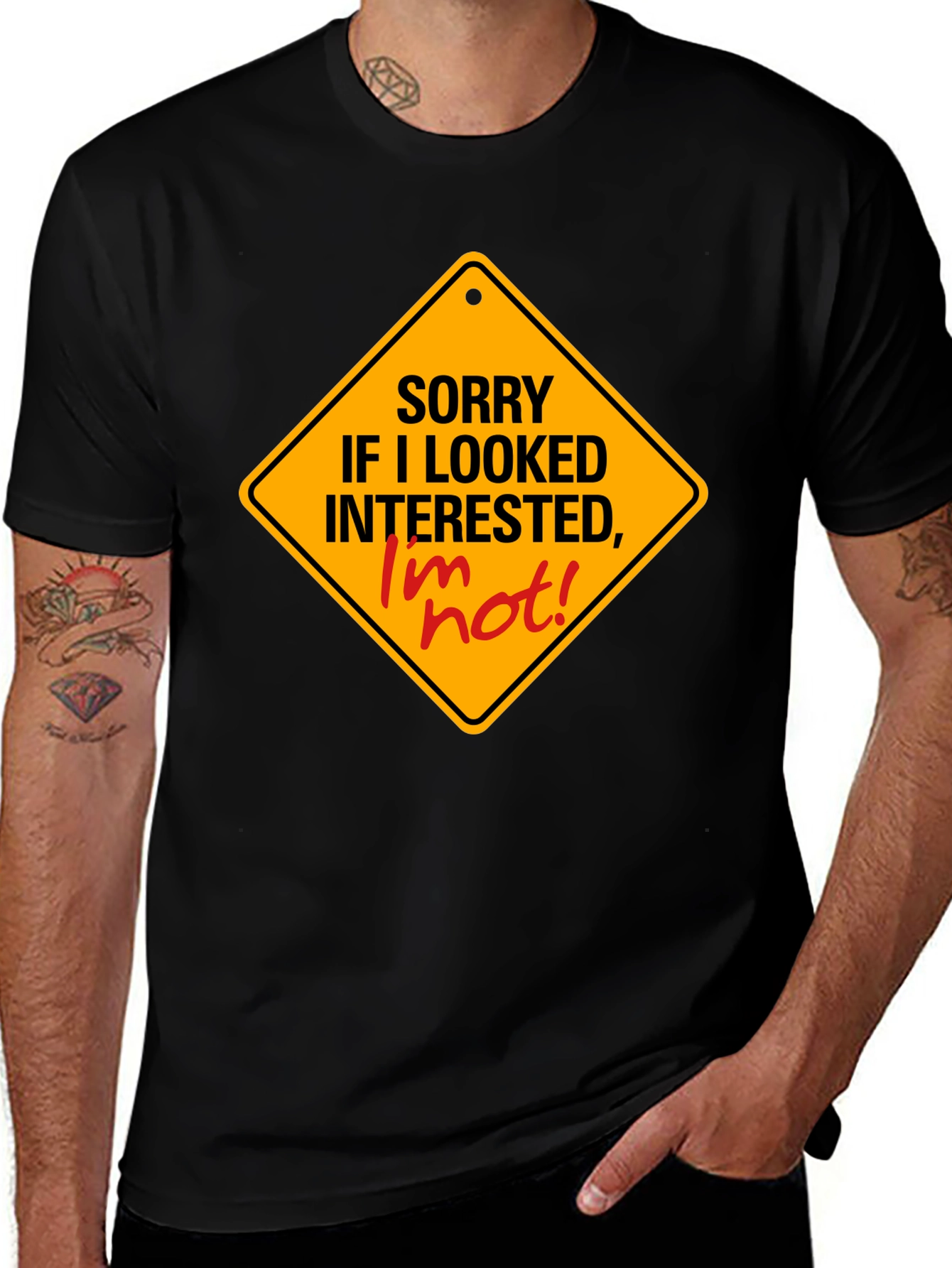 Variant 16 of Sorry, I'm Not Interested Graphic Tee