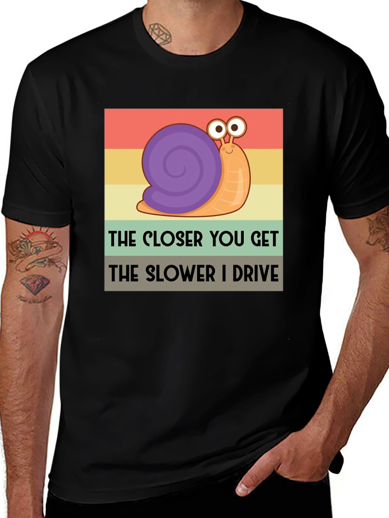 Variant 14 of Funny Snail Slow Driver T-Shirt