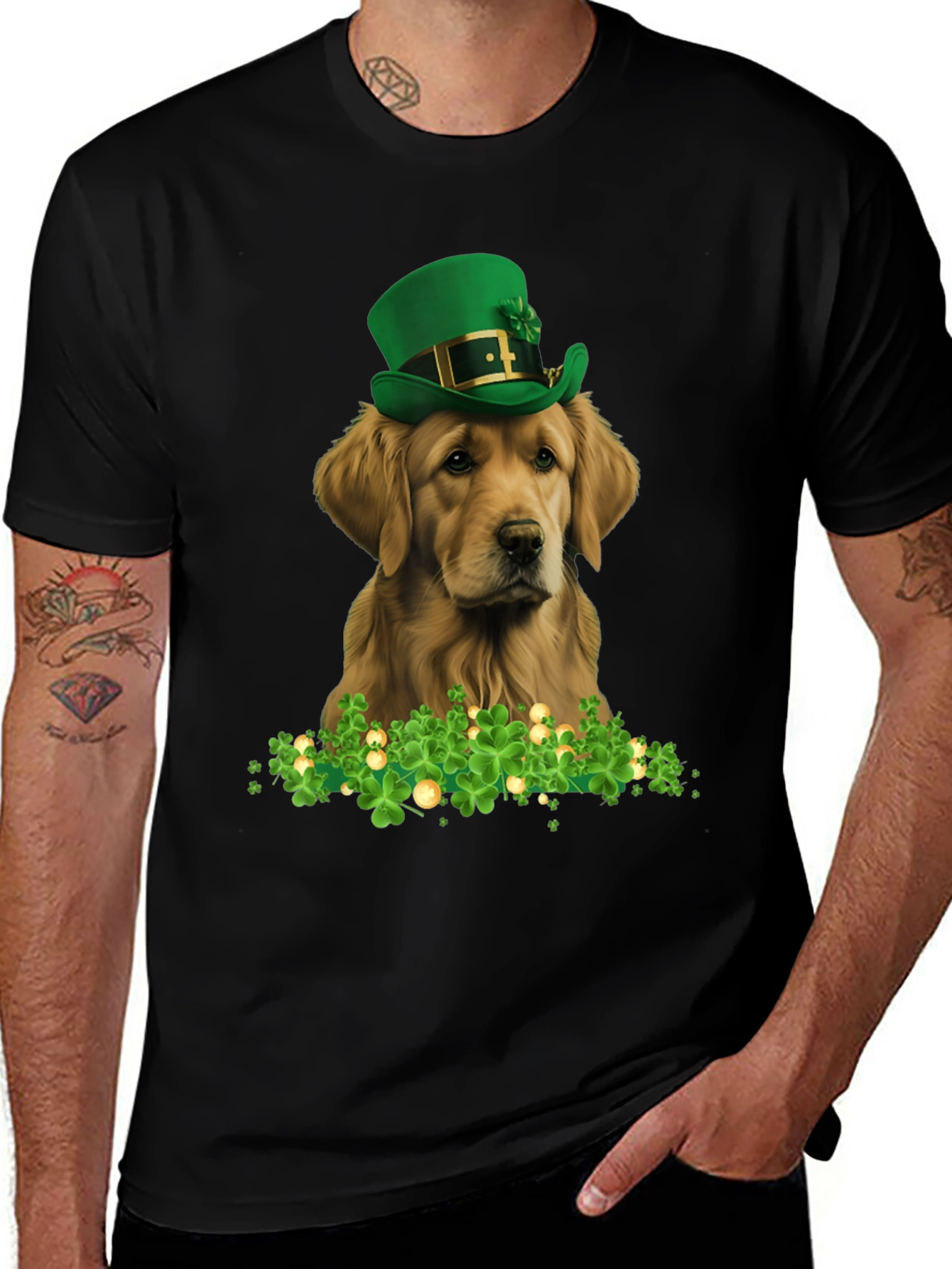 St. Patrick's Day Golden Retriever T-Shirt