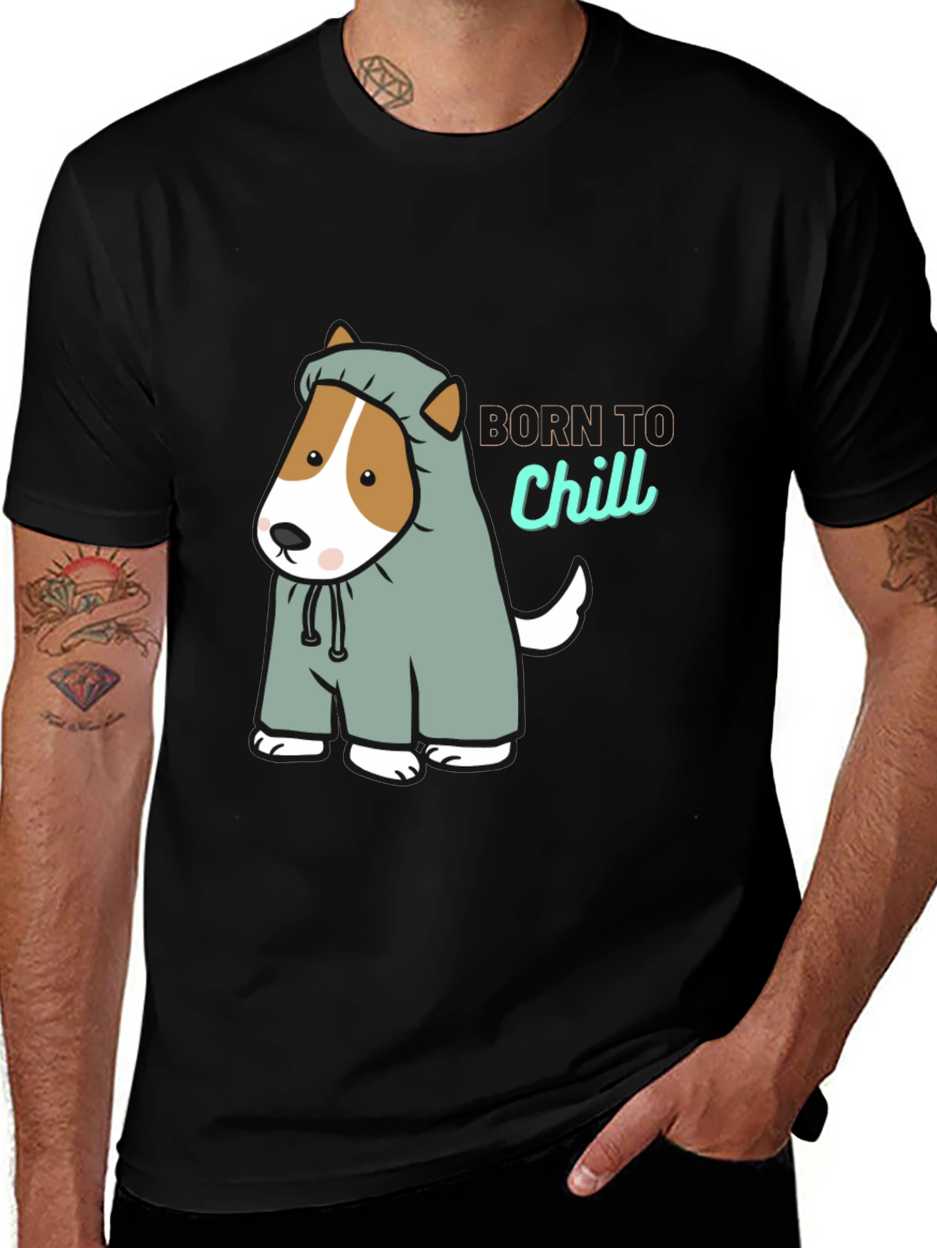 Variant 15 of Born to Chill Dog T-Shirt