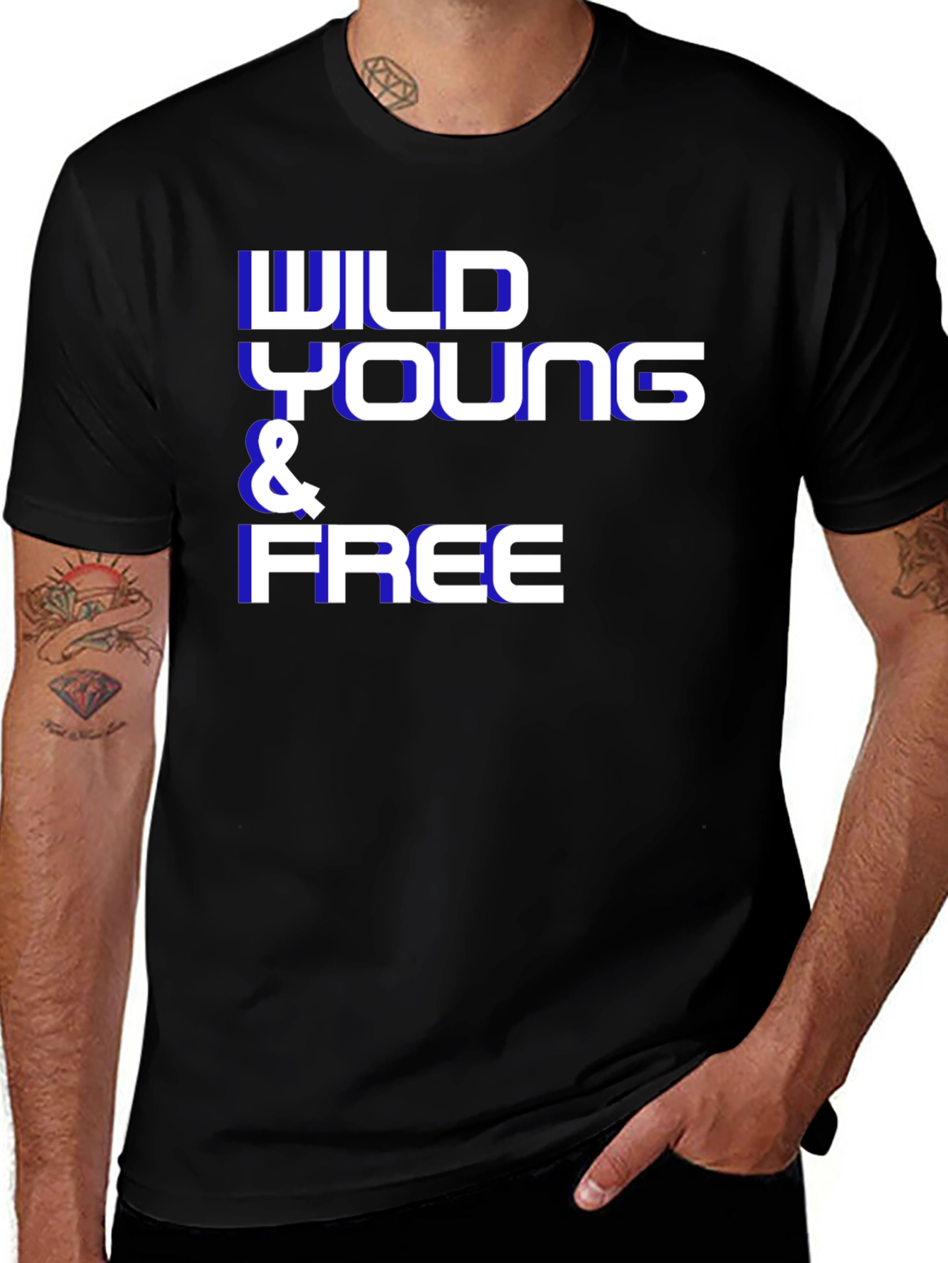 Variant 15 of Wild Young & Free Graphic T-Shirt