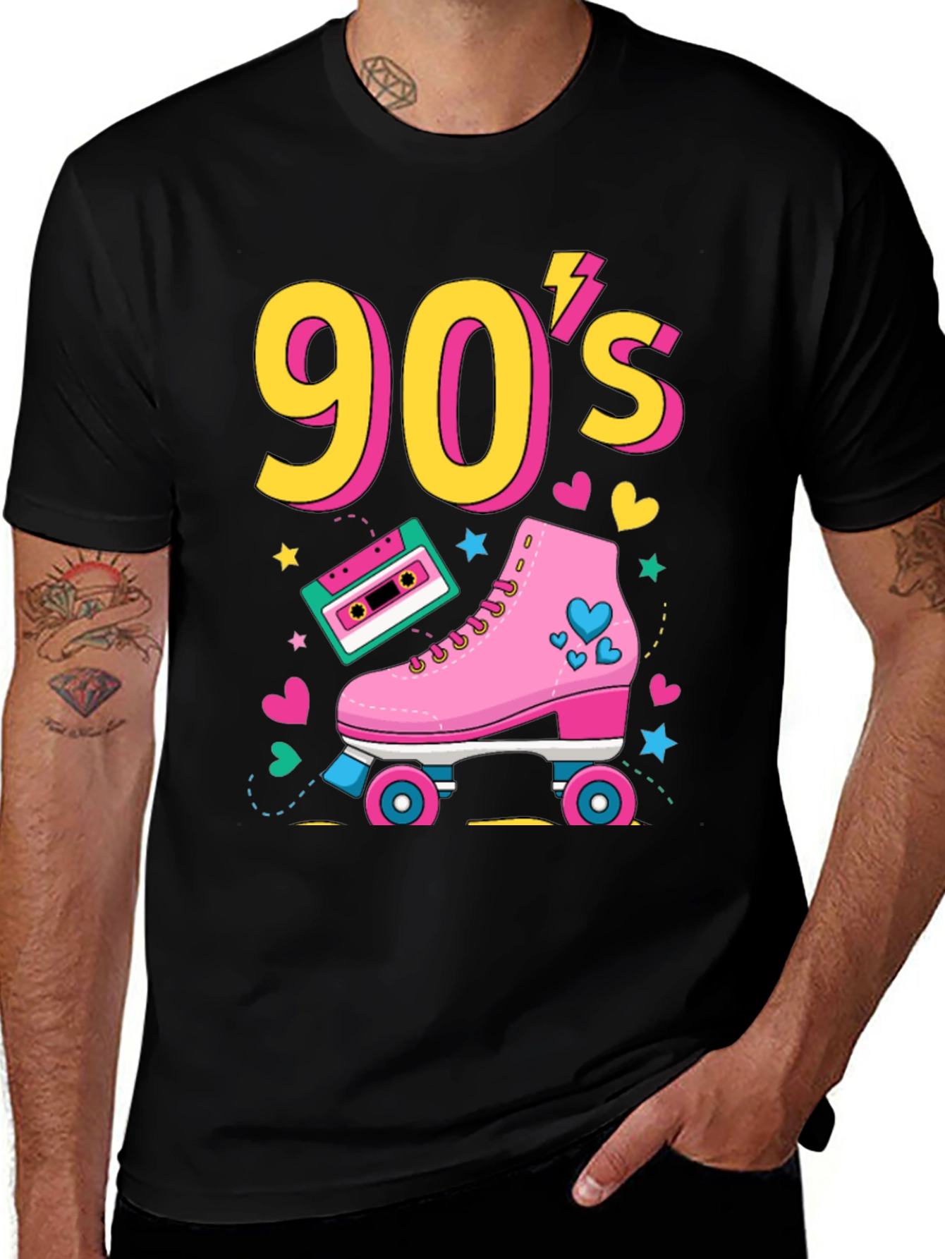90's Retro Roller Skate Graphic Tee