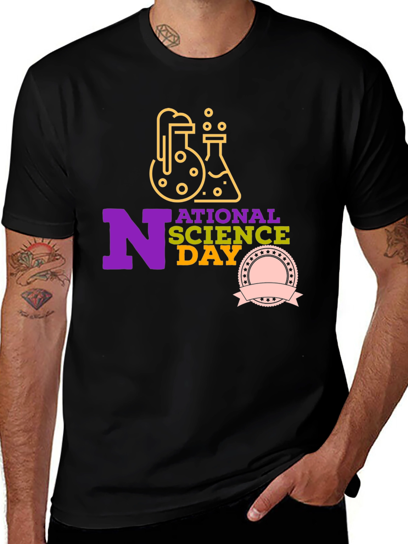 Variant 8 of National Science Day Graphic T-Shirt