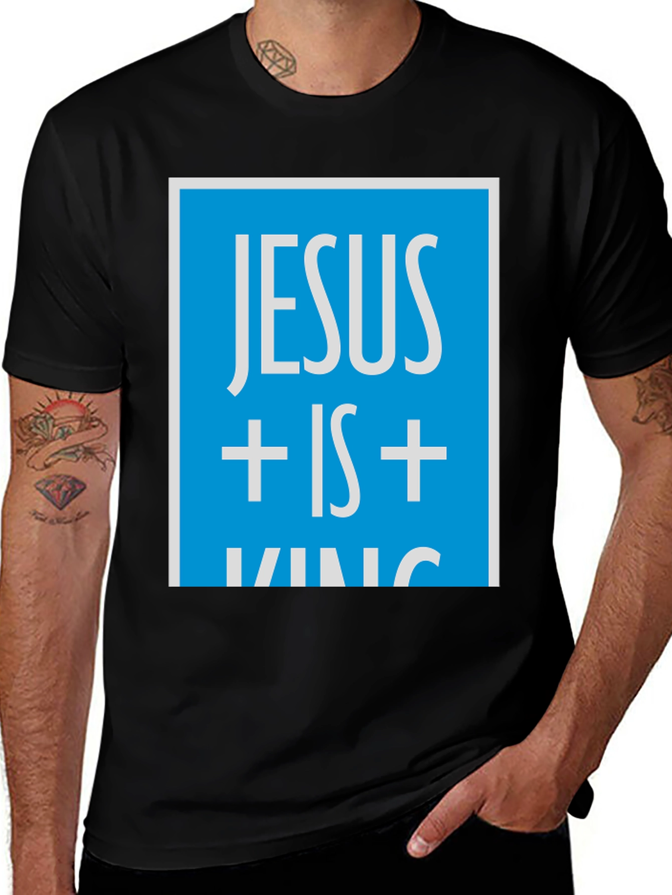 Jesus is King Graphic Tee - Christian Apparel