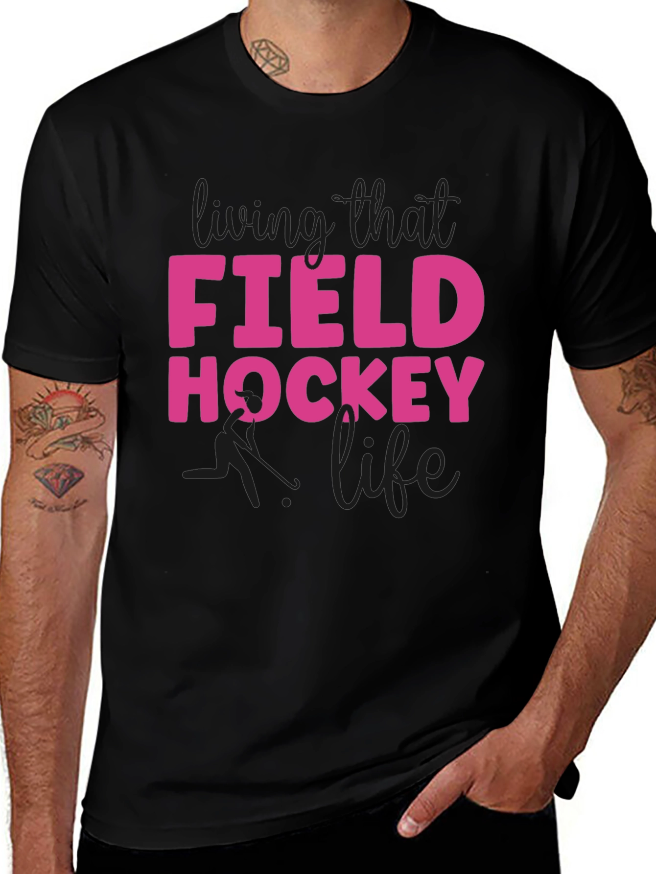 Variant 18 of Field Hockey Life Graphic Tee