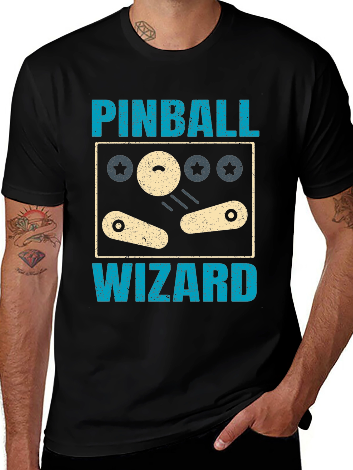 Variant 28 of Pinball Wizard Graphic Tee - Retro Style