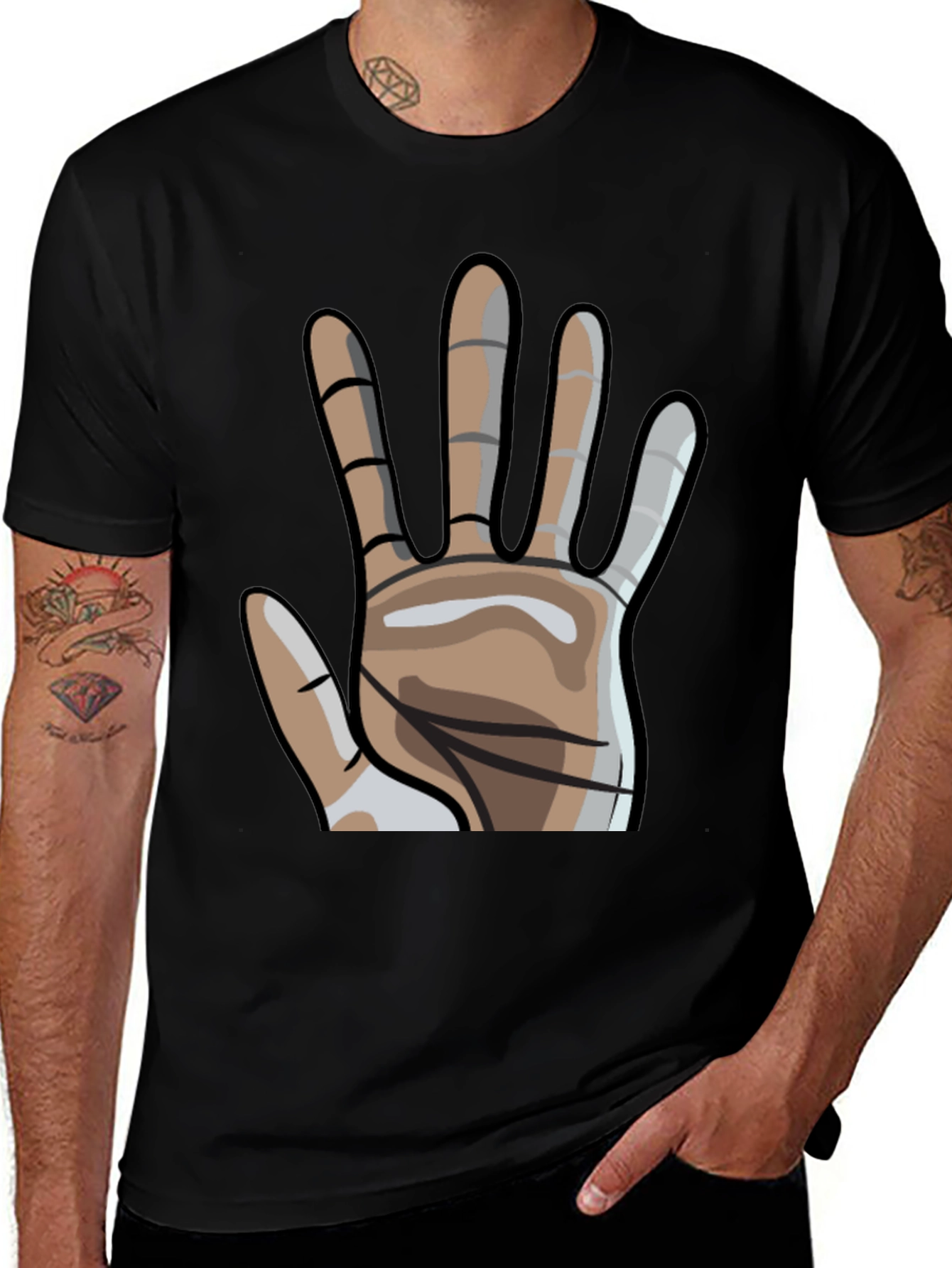 Variant 14 of High Five Graphic Tee - Bold Hand Design
