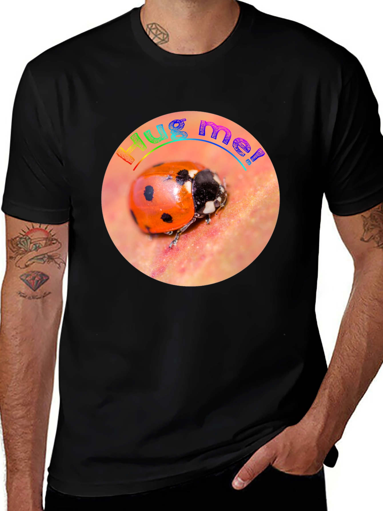 Hug Me Ladybug Graphic Tee
