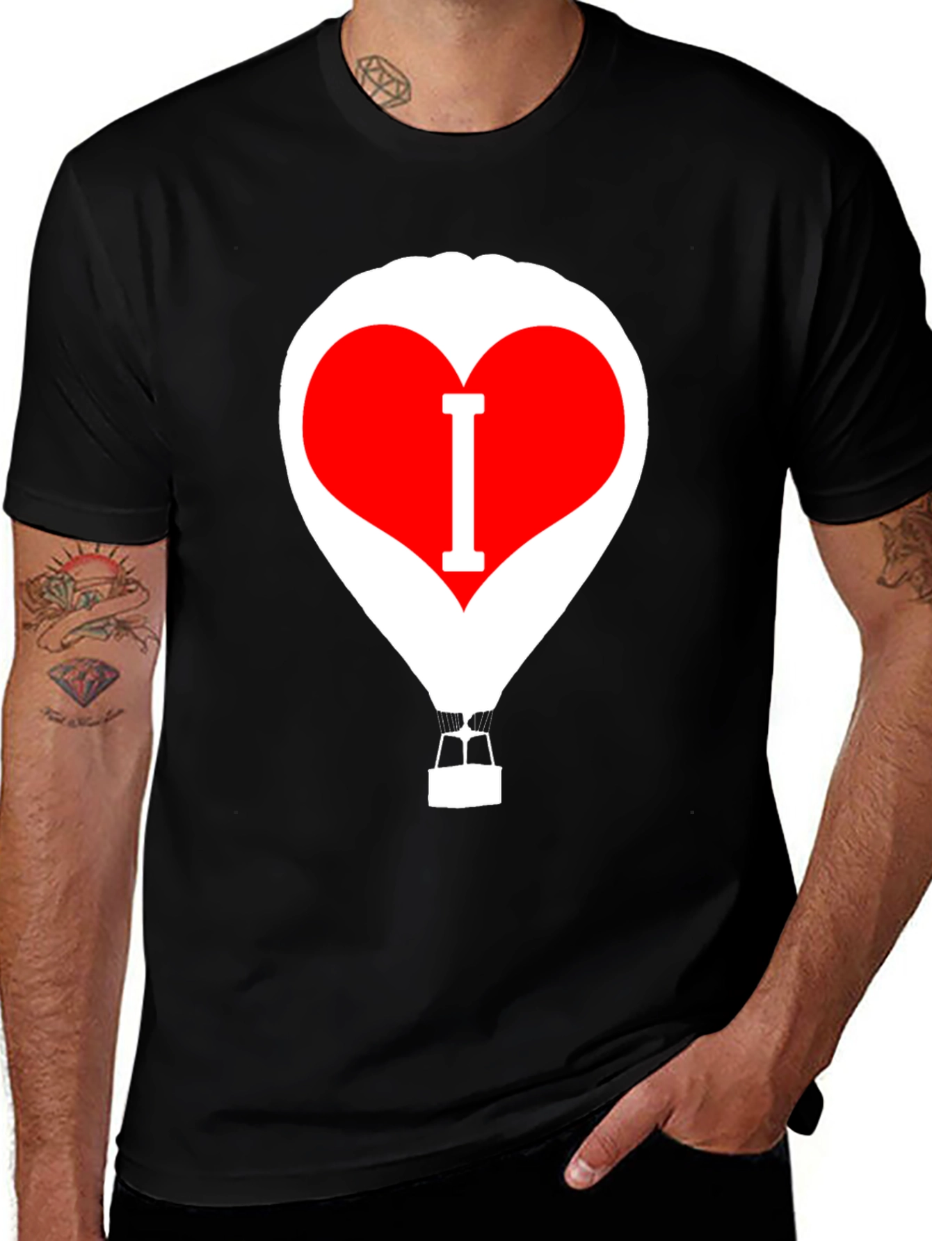 Variant 7 of I Heart Balloon T-Shirt - Novelty Graphic Tee