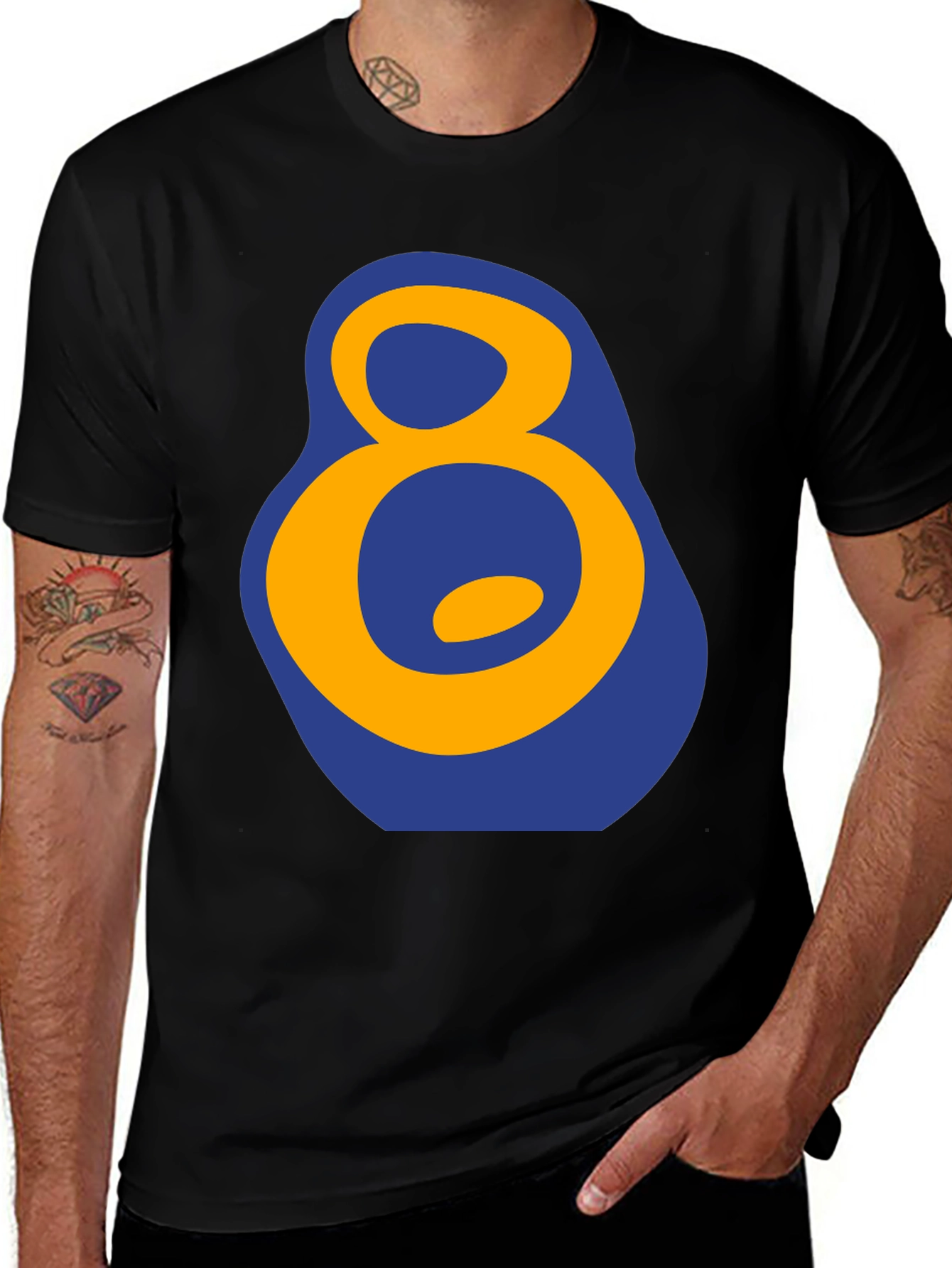Variant 23 of Number 8 Graphic T-Shirt - Casual Style