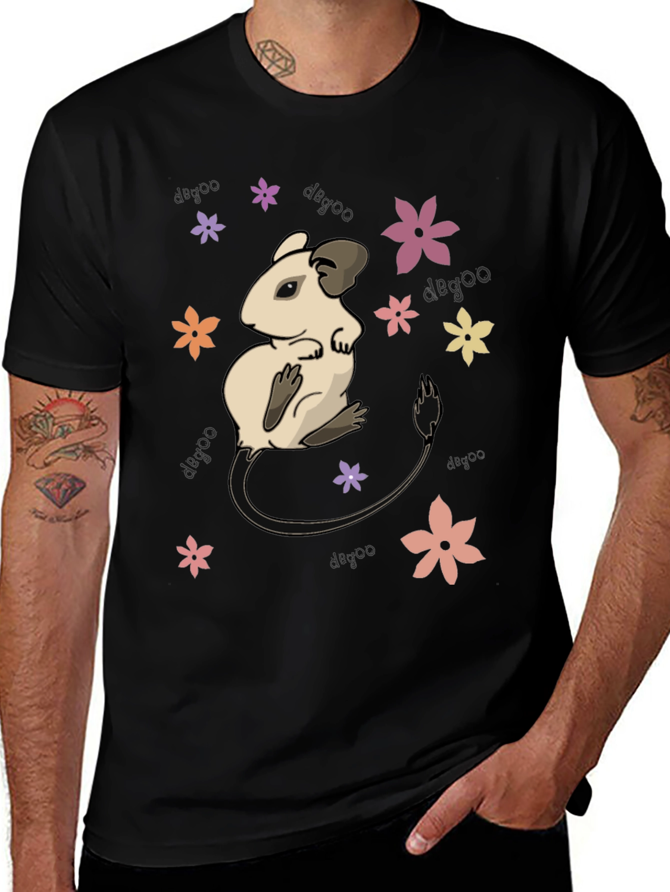 Variant 28 of Cute Degoo Flower T-Shirt