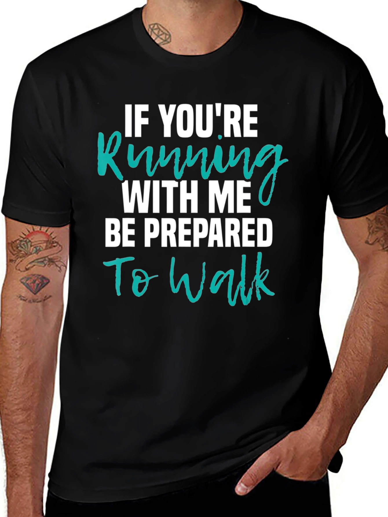 Variant 16 of Funny Running/Walking Graphic T-Shirt
