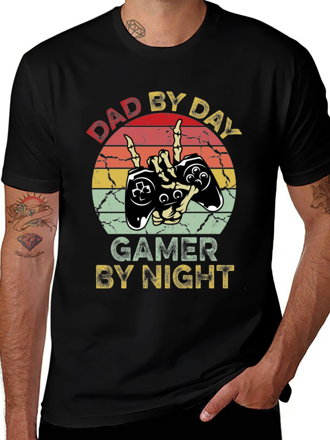 Variant 27 of Dad By Day Gamer By Night T-Shirt