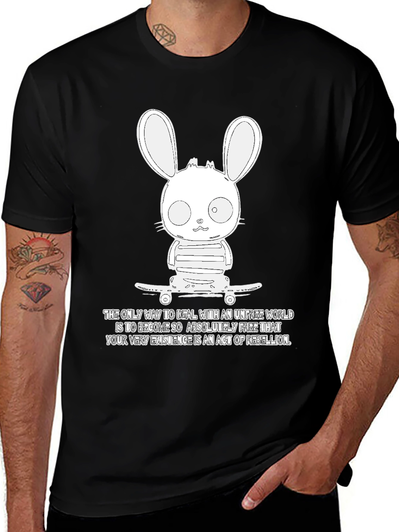 Rebellious Bunny T-Shirt - Unisex