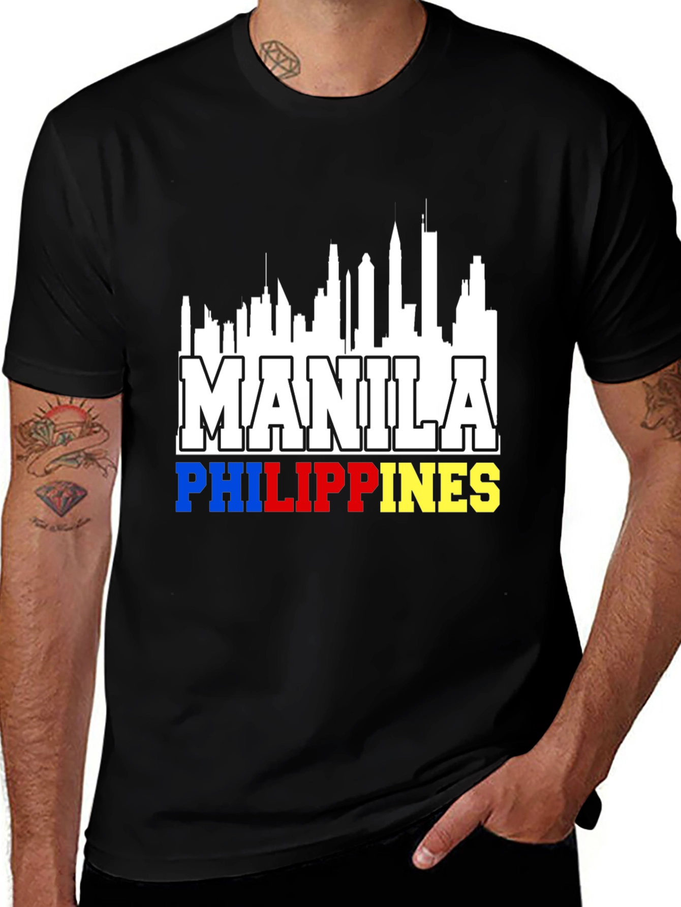 Manila Philippines Skyline T-Shirt