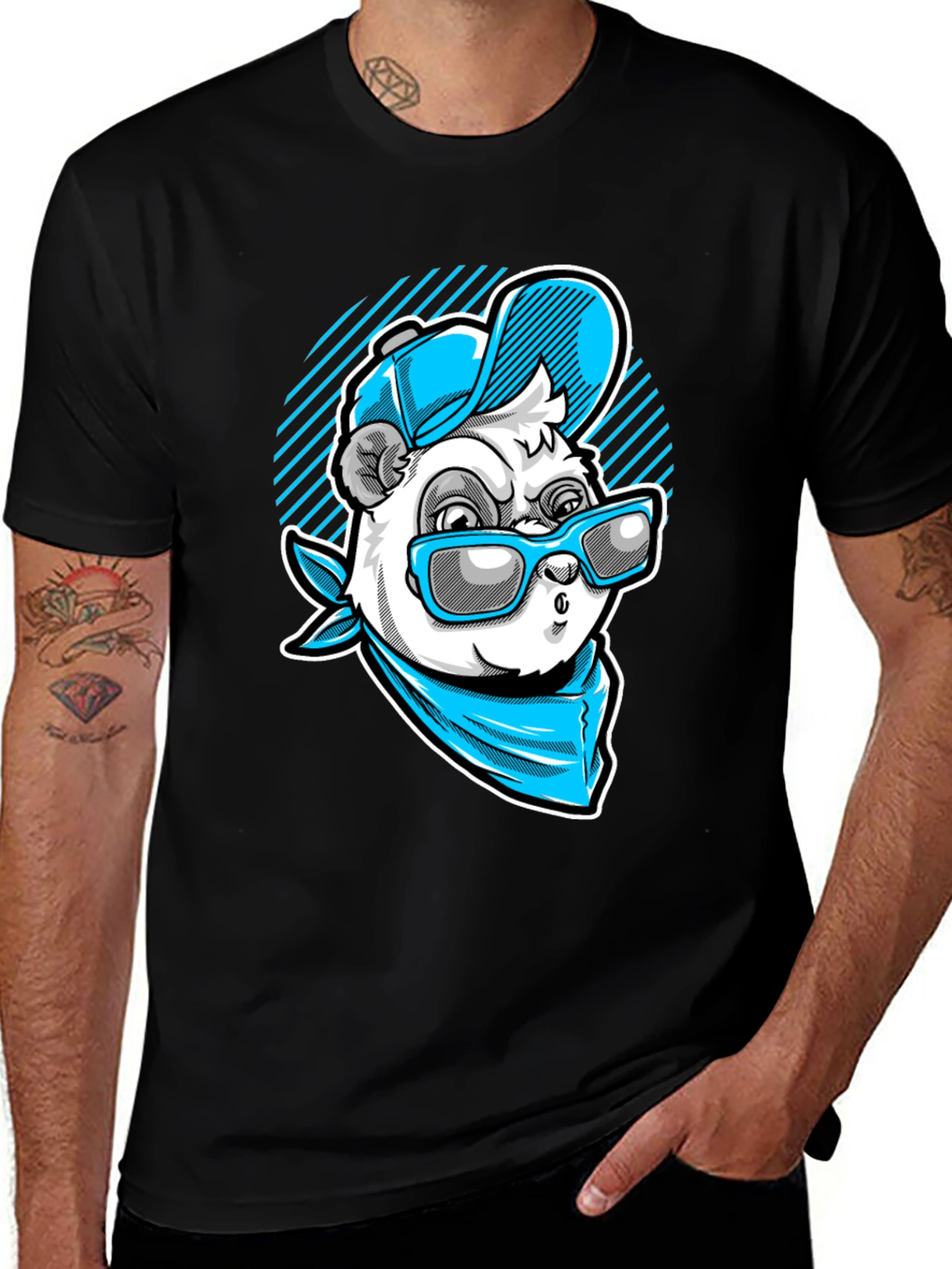 Variant 2 of Cool Panda Graphic Tee - Street Style