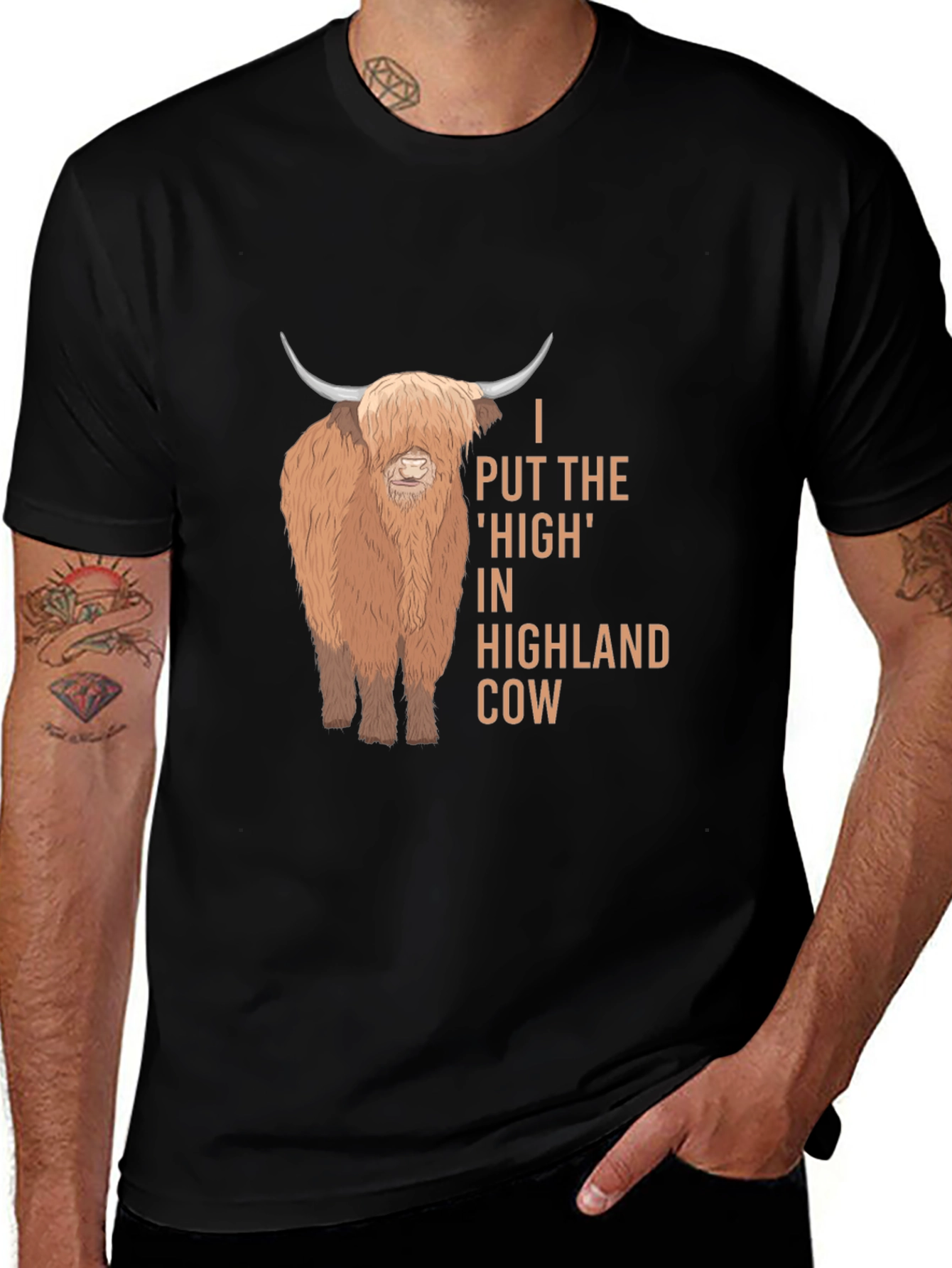 Variant 7 of Highland Cow T-Shirt - Funny Cow Pun Tee
