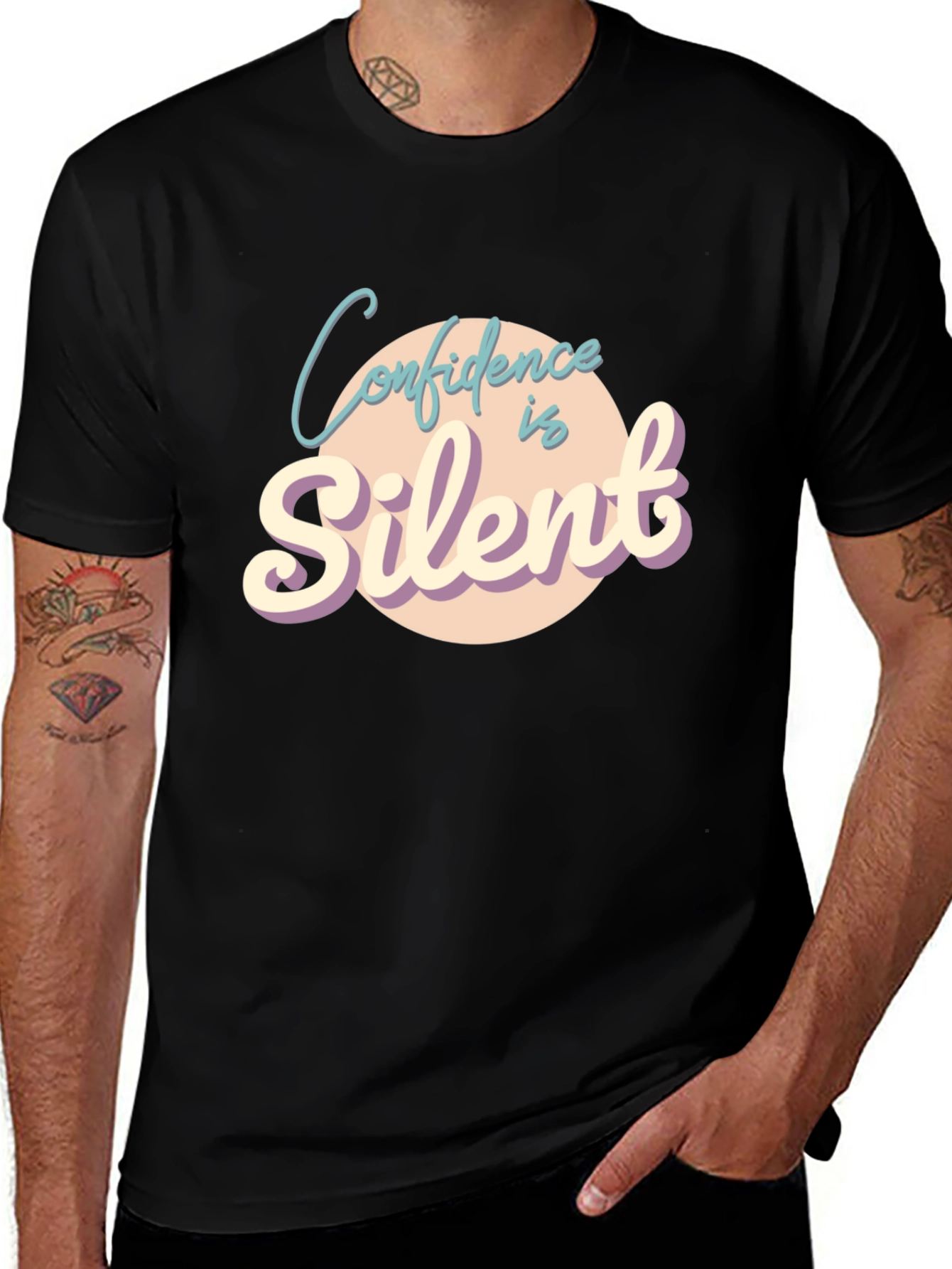 Variant 13 of Confidence is Silent Graphic Tee - Unisex