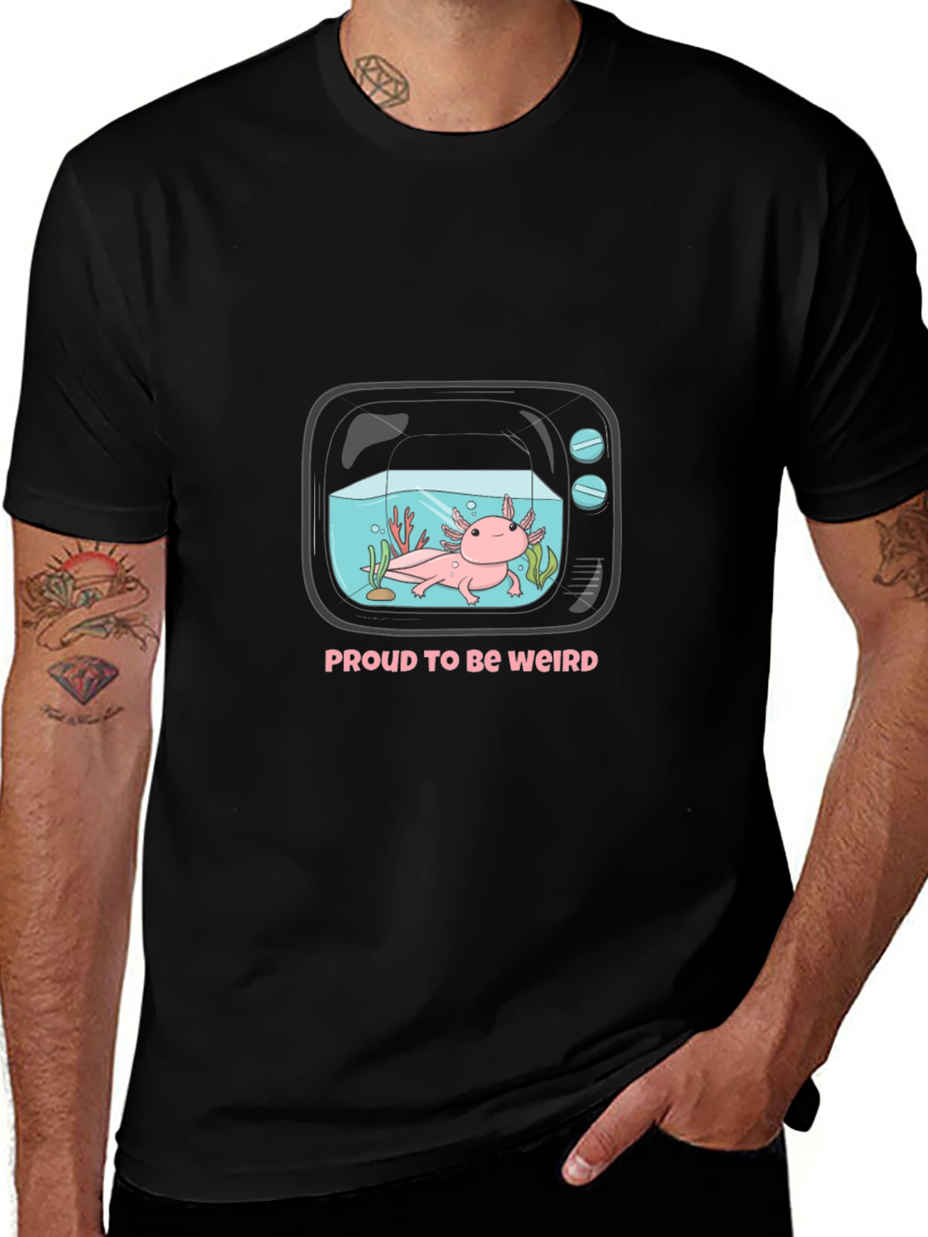 Variant 8 of Proud to be Weird Axolotl Tee