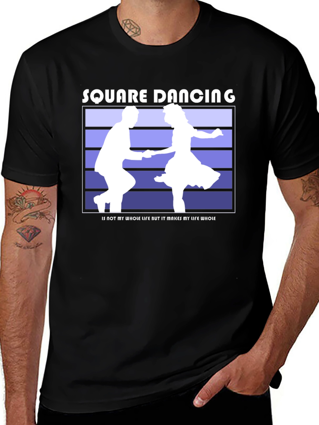 Variant 4 of Square Dancing Graphic T-Shirt for Dance Lovers