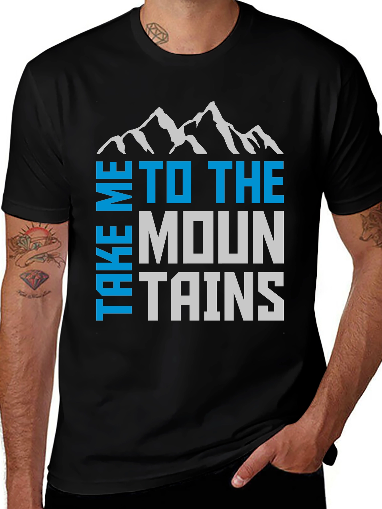 Variant 25 of Mountains Graphic Tee | Adventure Awaits